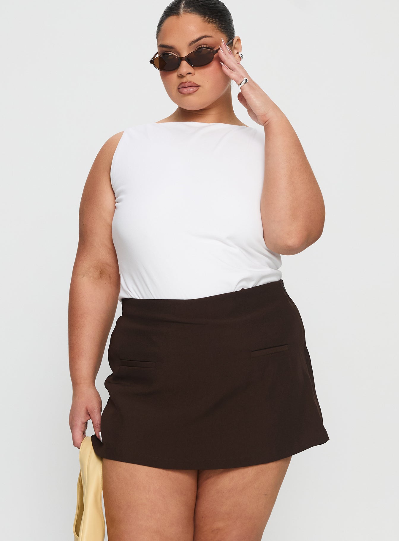 Alternative view of Anette Skort Chocolate Curve