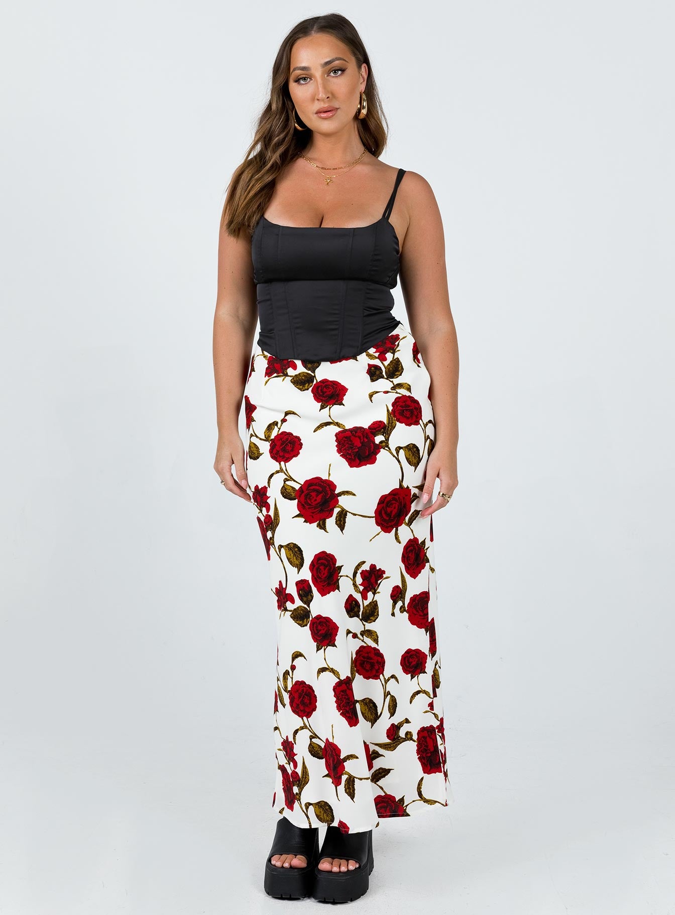 Alternative view of Jodie Maxi Skirt White Floral