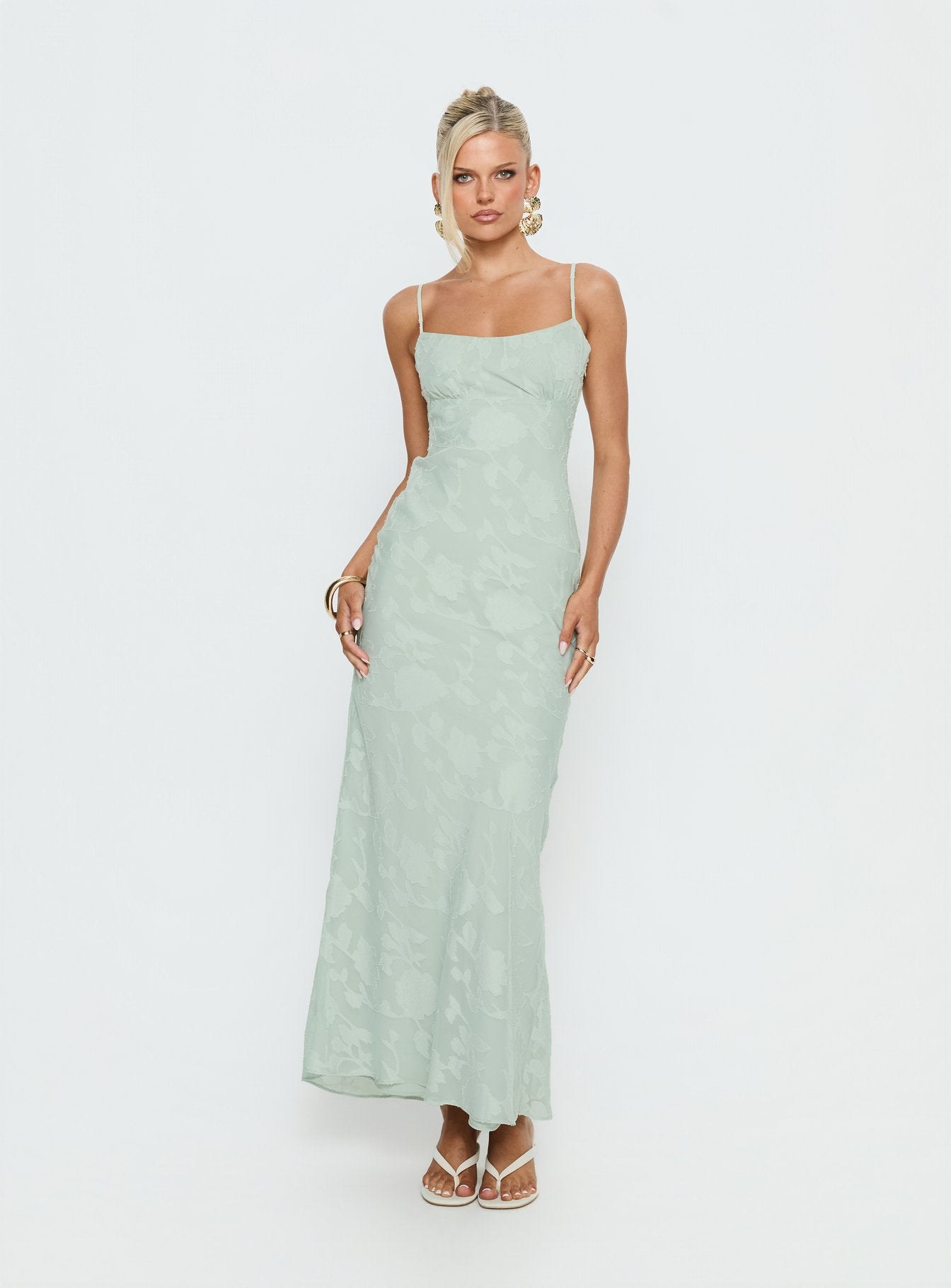 Alternative view of Avienna Maxi Dress Sage Burnout