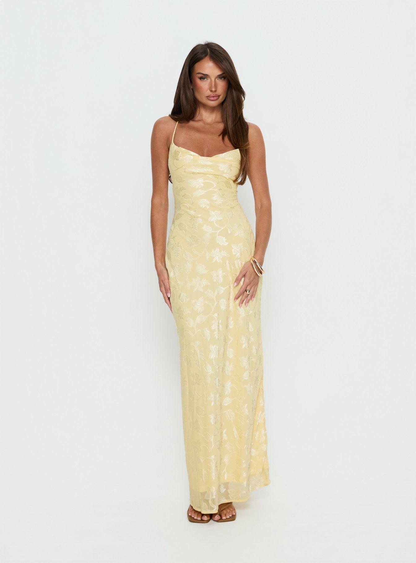 Alternative view of Celena Maxi Dress Lemon Burnout
