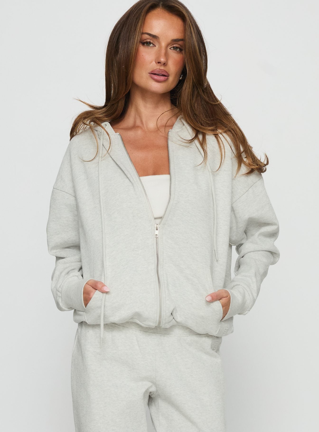 Alternative view of All Day Oversized Hoodie Grey Marle
