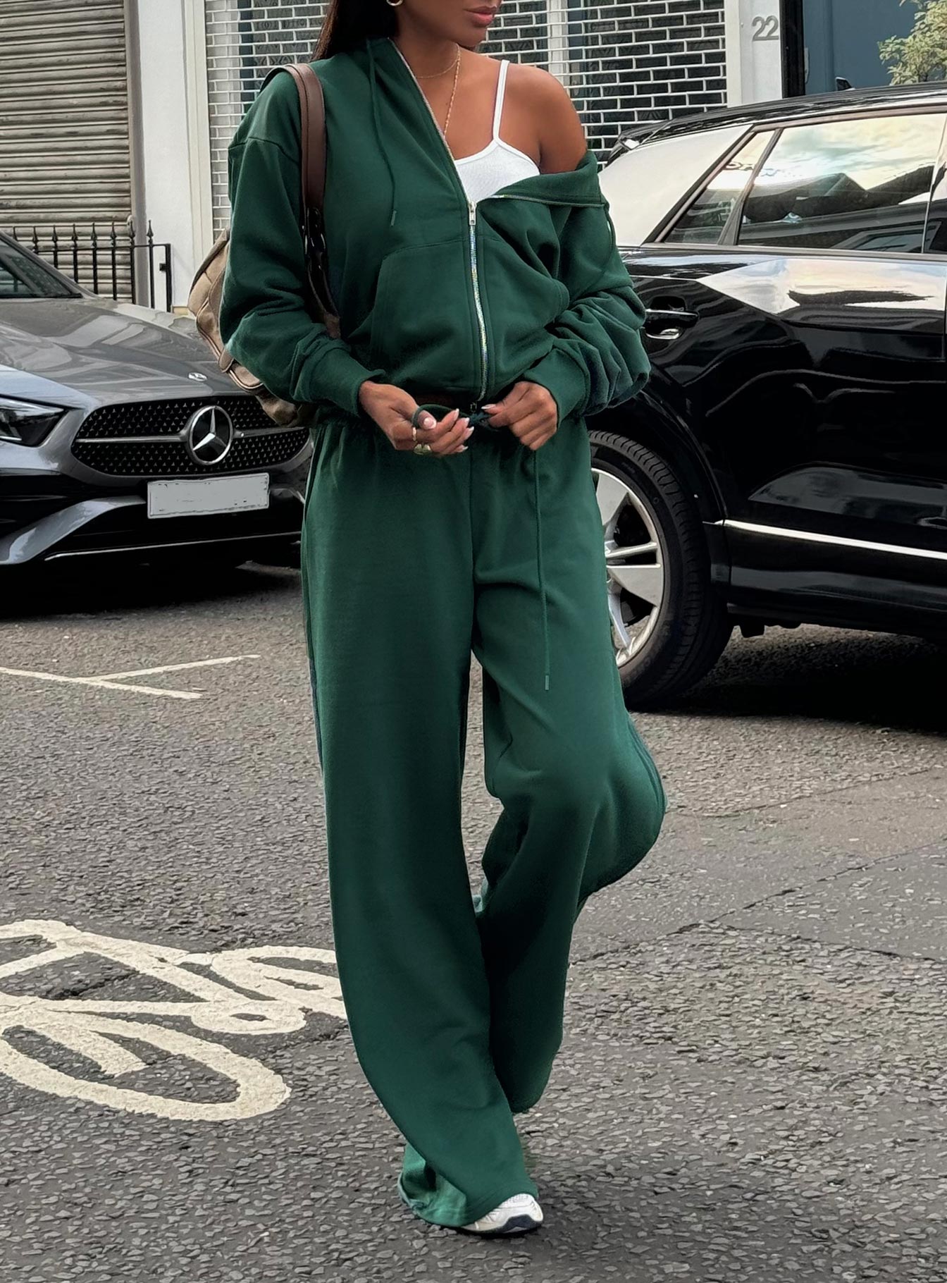 Alternative view of All Day Straight Leg Sweatpants Green