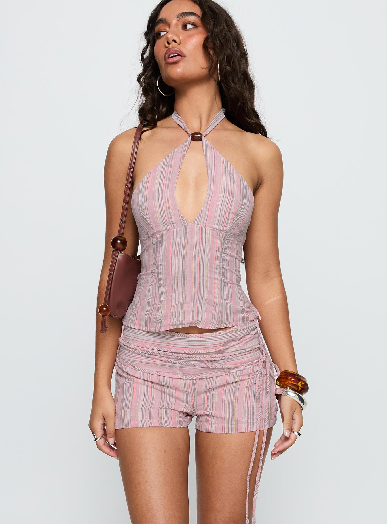 Alternative view of Electric Night Shorts Pink Stripe