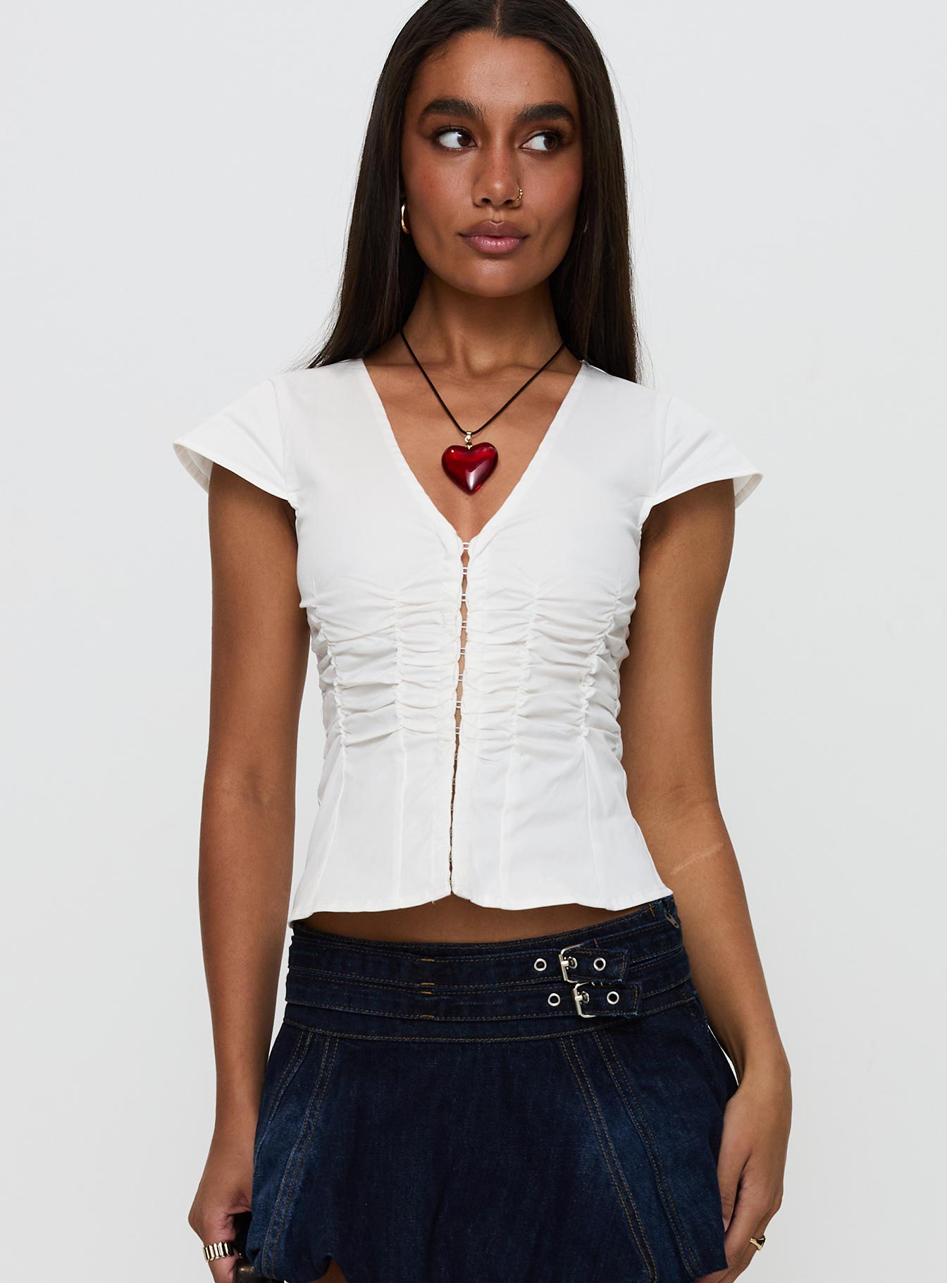Alternative view of Indulgence Corset Top White