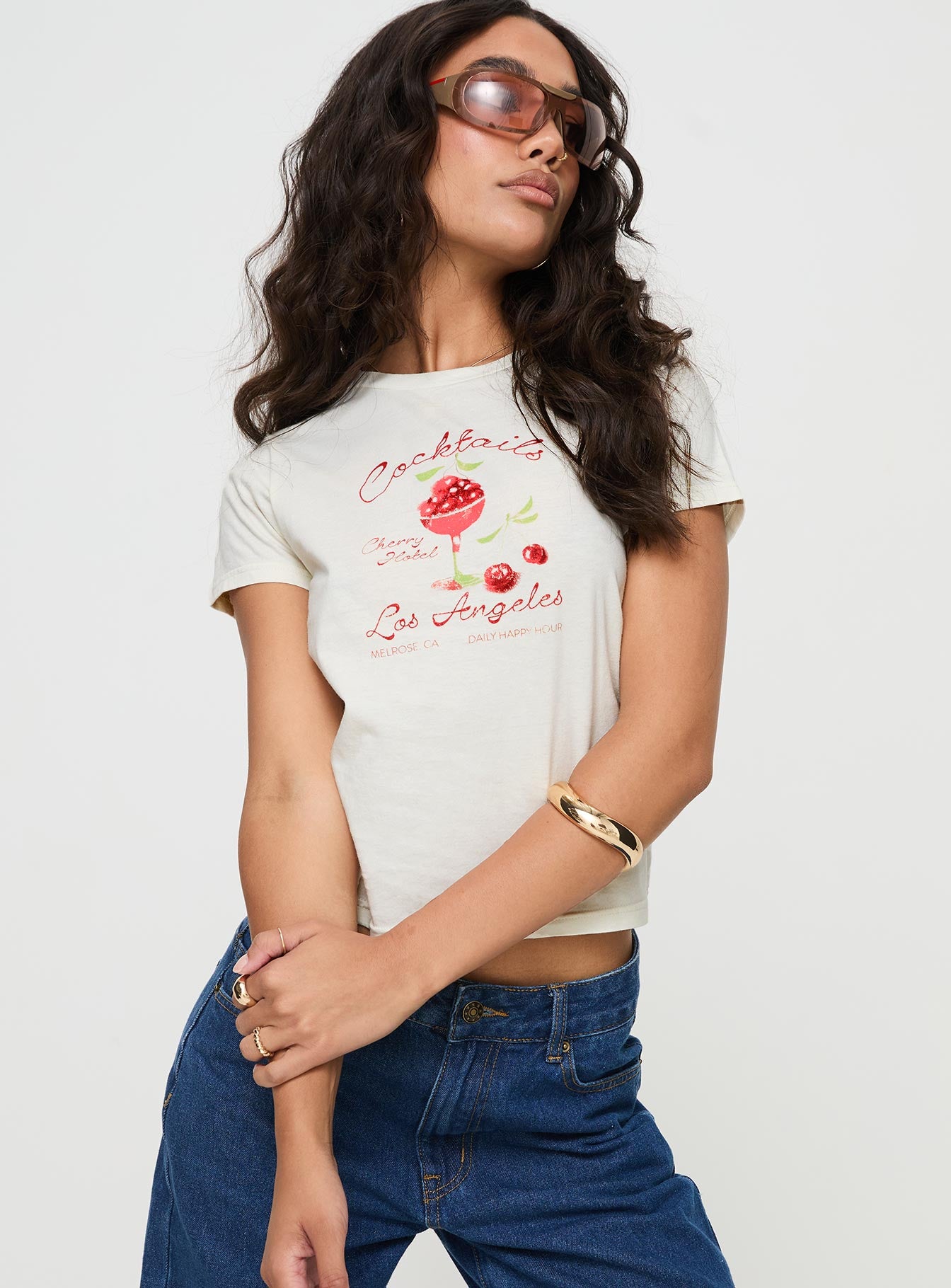 Alternative view of Cherry Cocktails Tee Cream