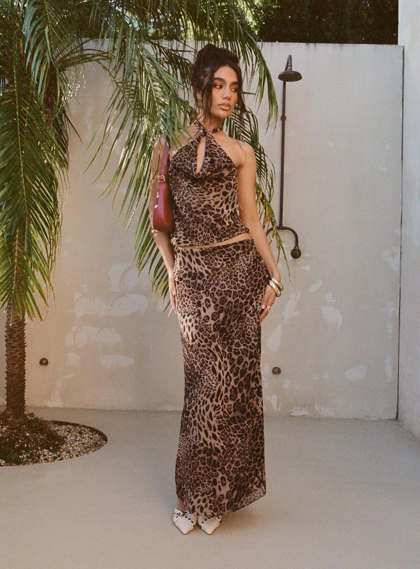Alternative view of Eleganza Maxi Skirt Leopard