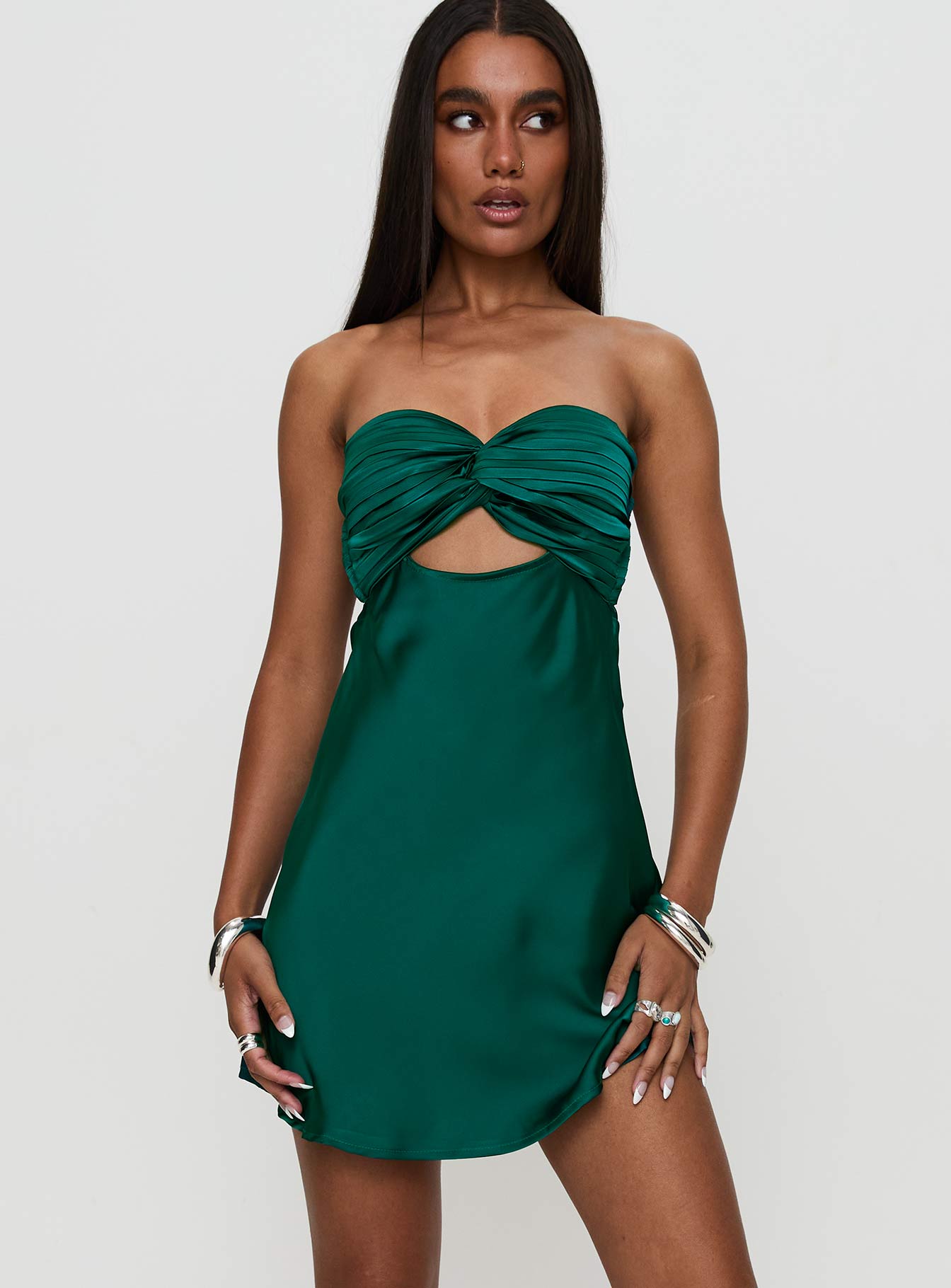 Alternative view of Faviola Mini Dress Emerald