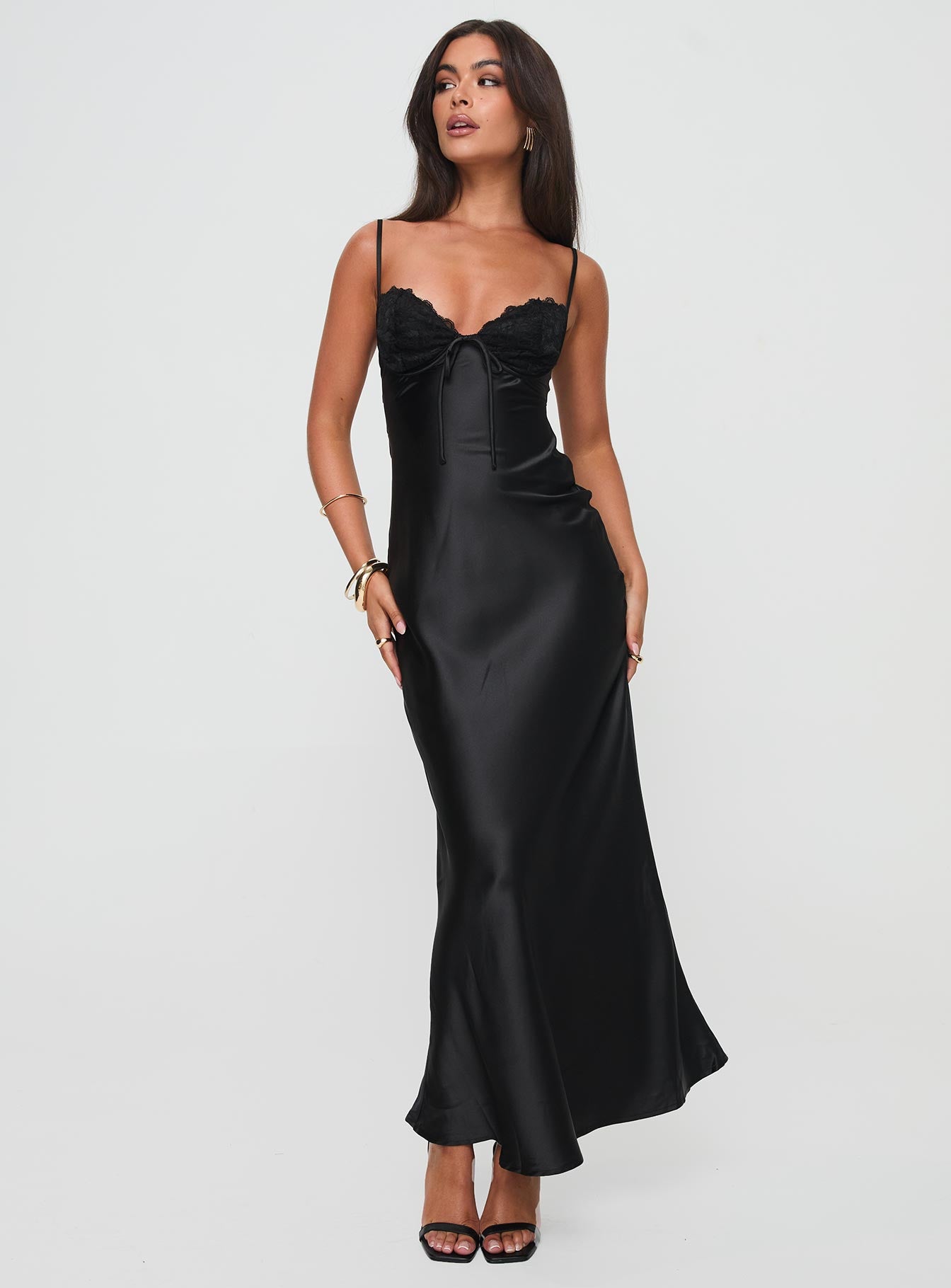 Alternative view of Fadyen Bias Cut Maxi Dress Black