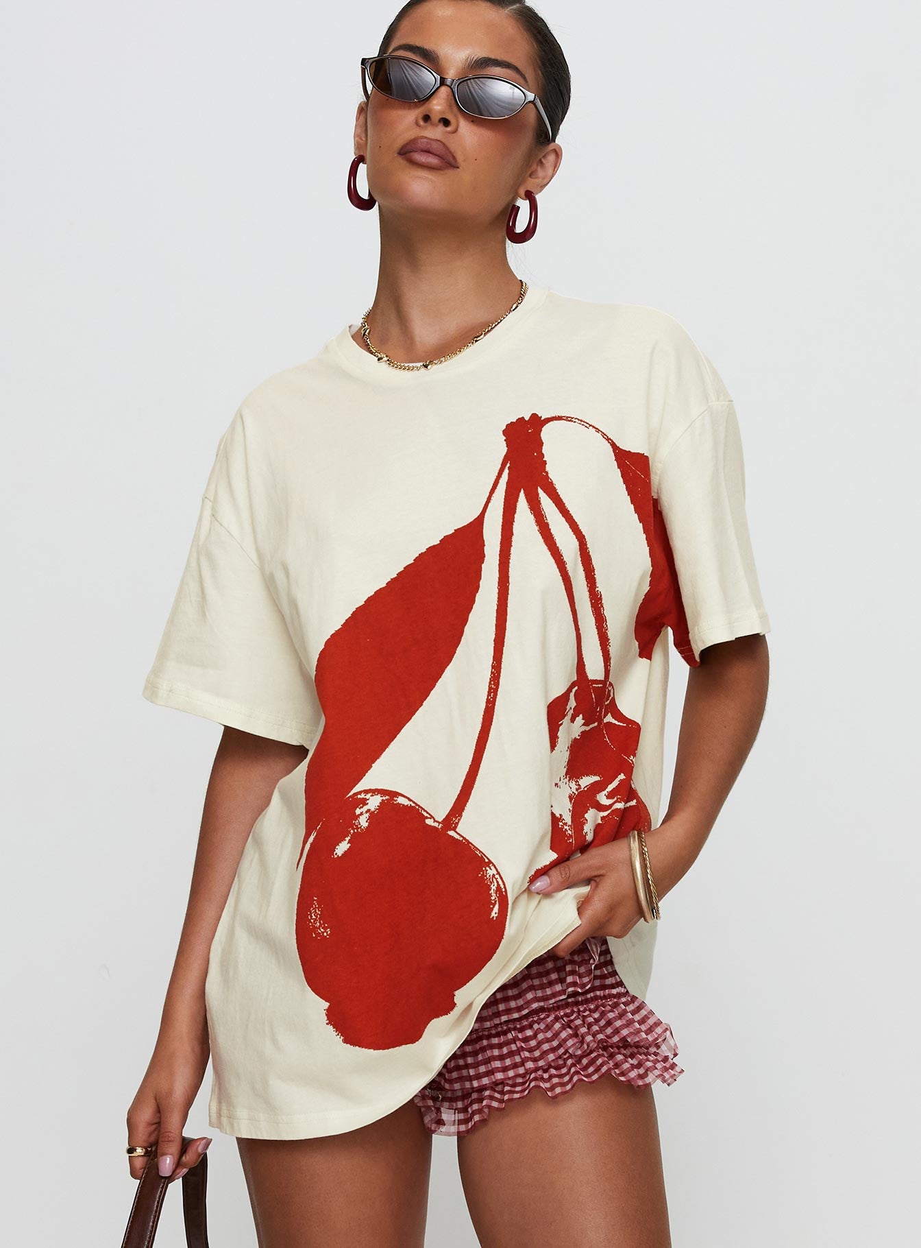 Alternative view of Cherrie Amore Oversized Tee White