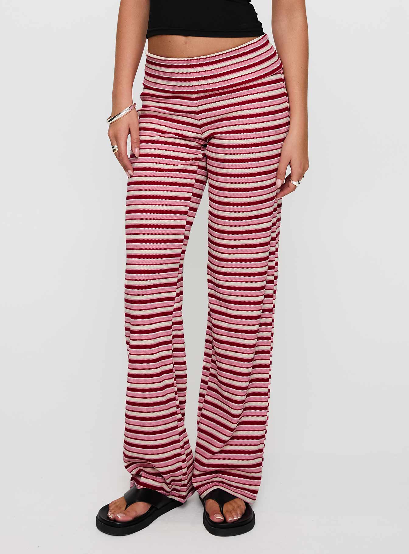 Alternative view of Dreamgirl Folded Pant Pink Multi