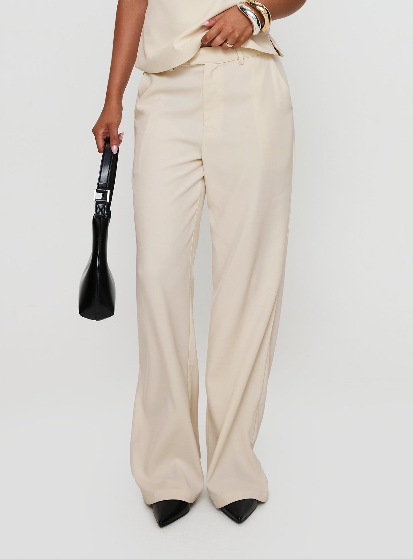 Alternative view of Irresistible Wide Leg Pant Cream Petite