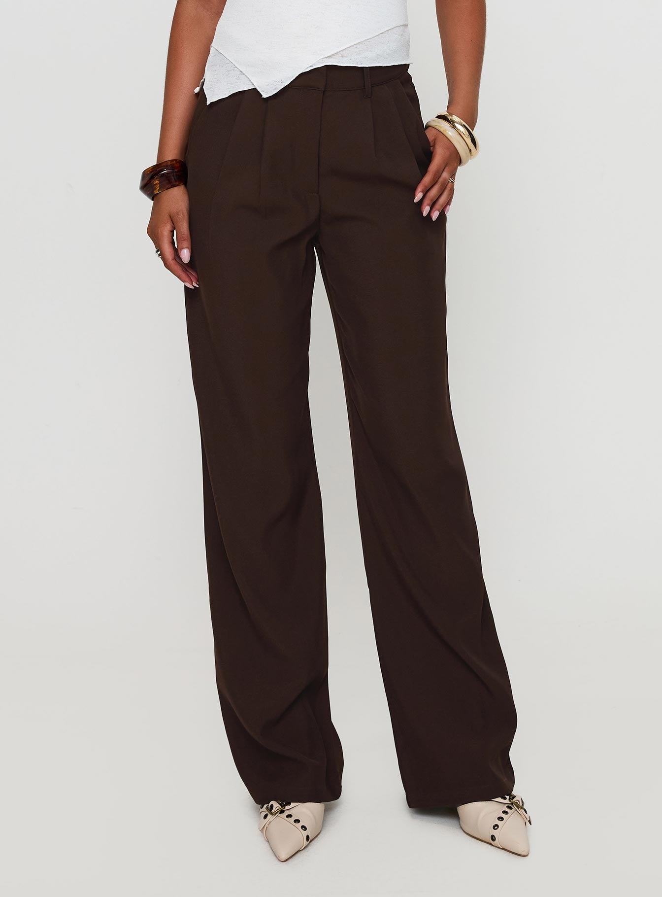 Alternative view of Ambient Wide Leg Pant Chocolate