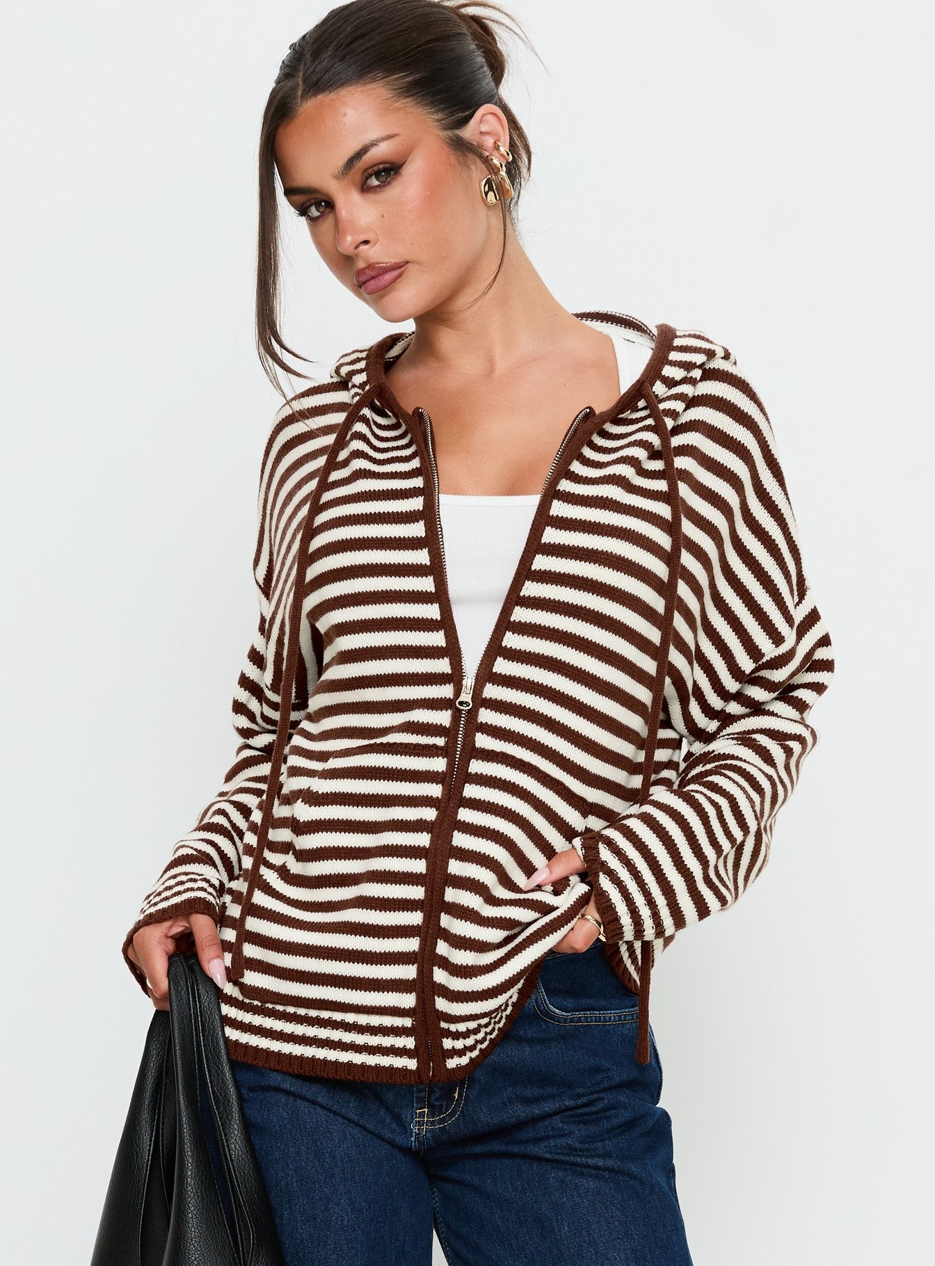 Alternative view of Brienna Zip Jacket Brown
