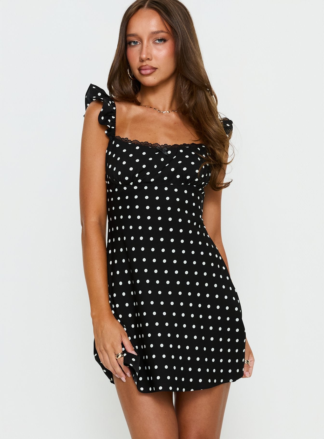 Alternative view of Beacall Mini Dress Black Polka Dot