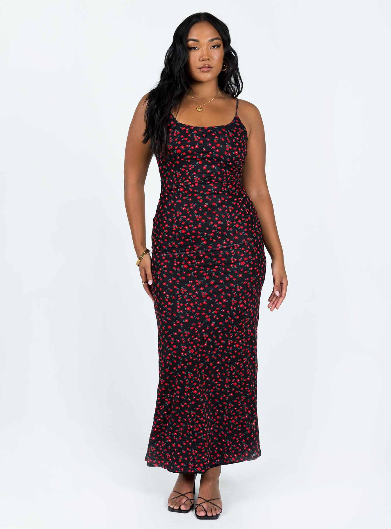 Alternative view of Knox Maxi Dress Black / Red Floral