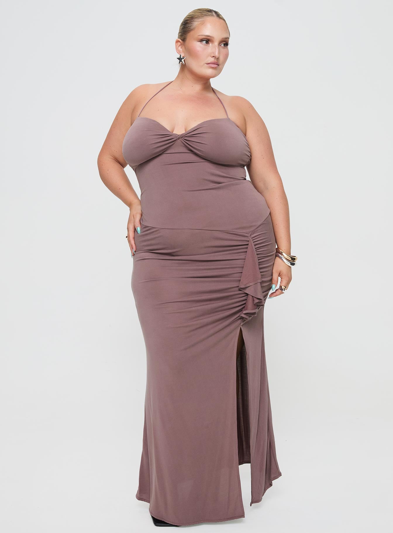 Alternative view of Destinations Maxi Dress Mauve Curve
