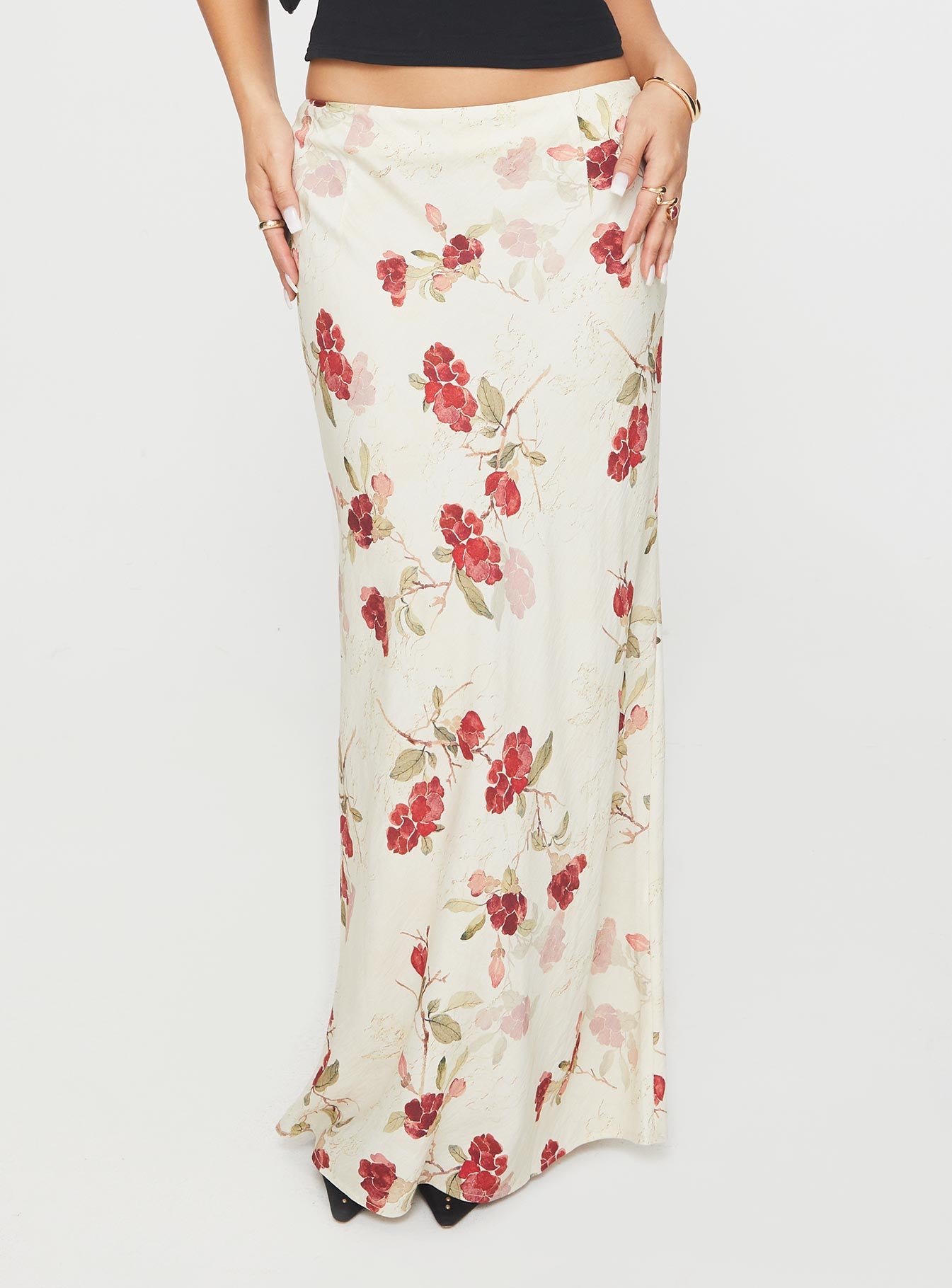 Alternative view of Jodie Maxi Skirt Cream / Floral