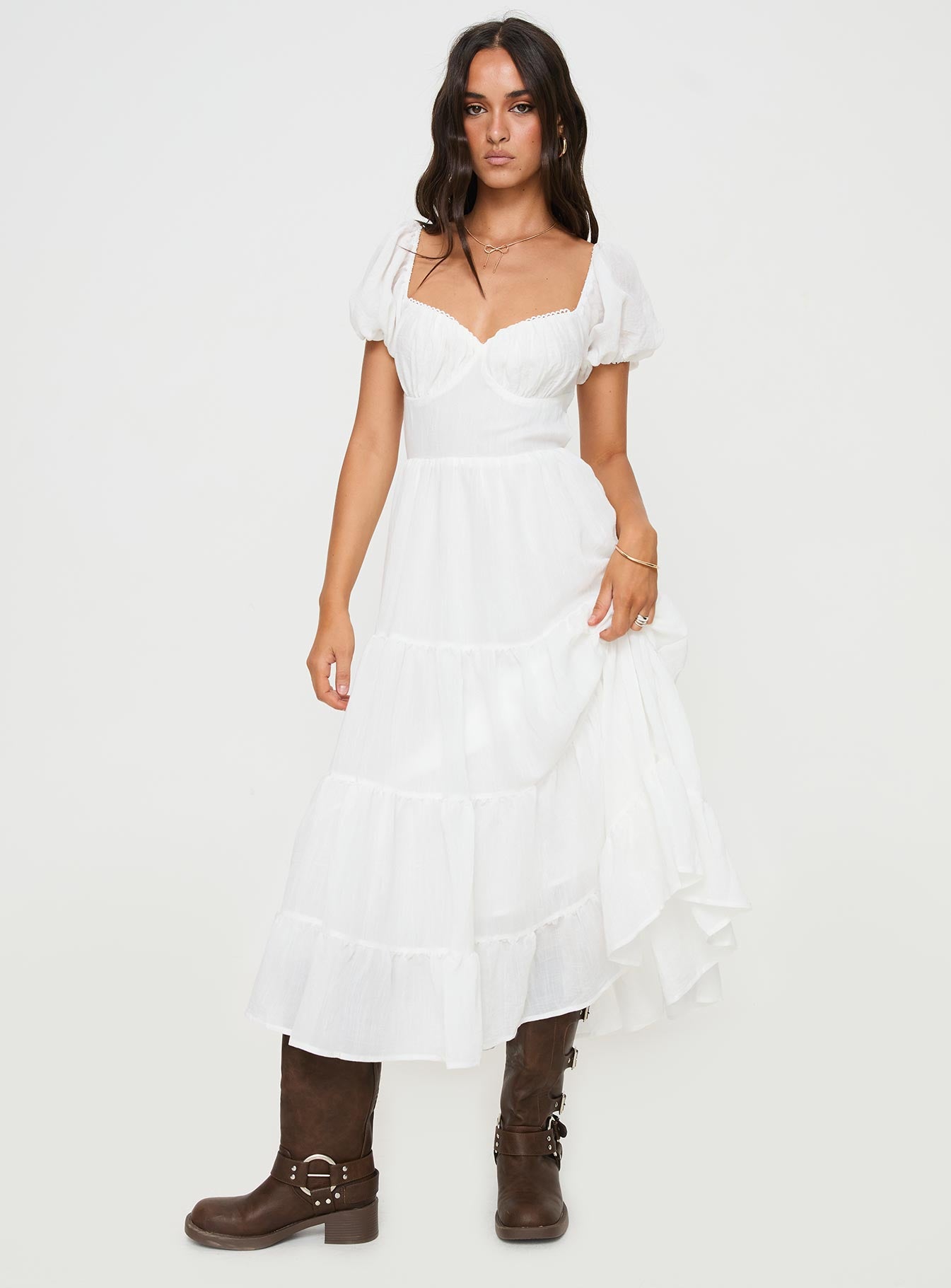 Alternative view of Danny Midi Dress White