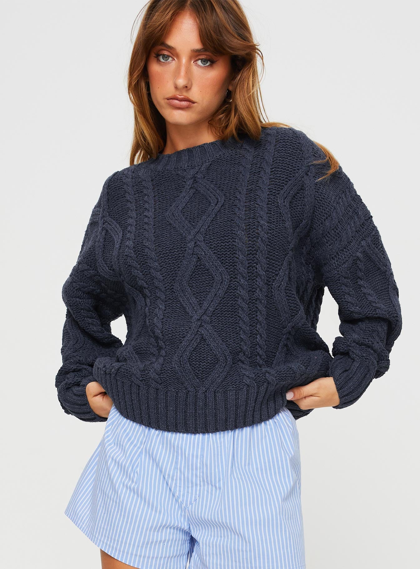 Alternative view of Anaya Oversized Sweater Navy