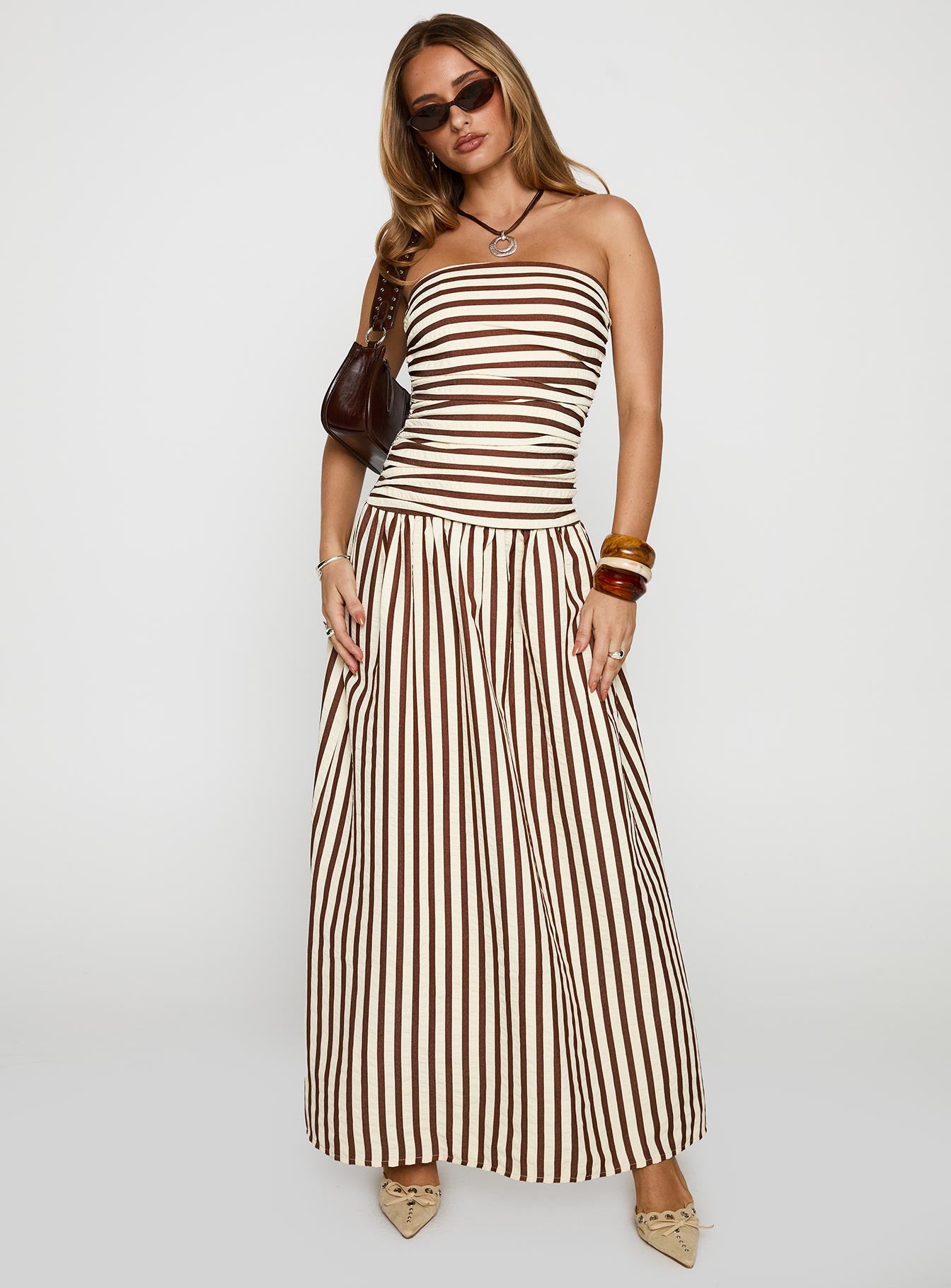 Alternative view of Adessa Strapless Maxi Dress Multi
