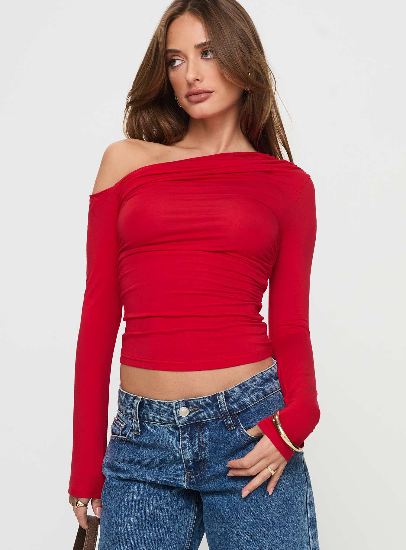 Alternative view of Beller Long Sleeve Top Red