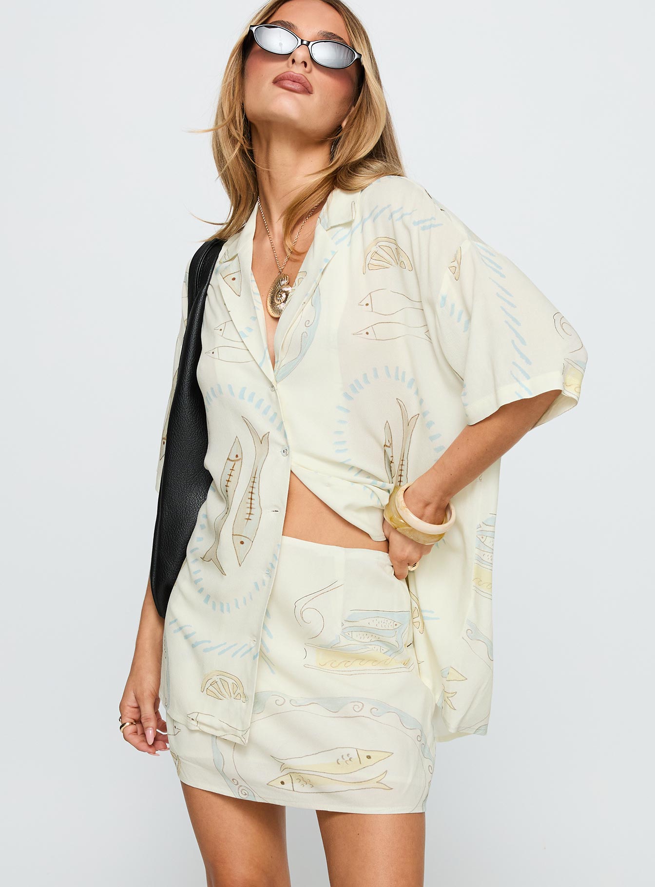Alternative view of Caraliia Mini Skirt Cream