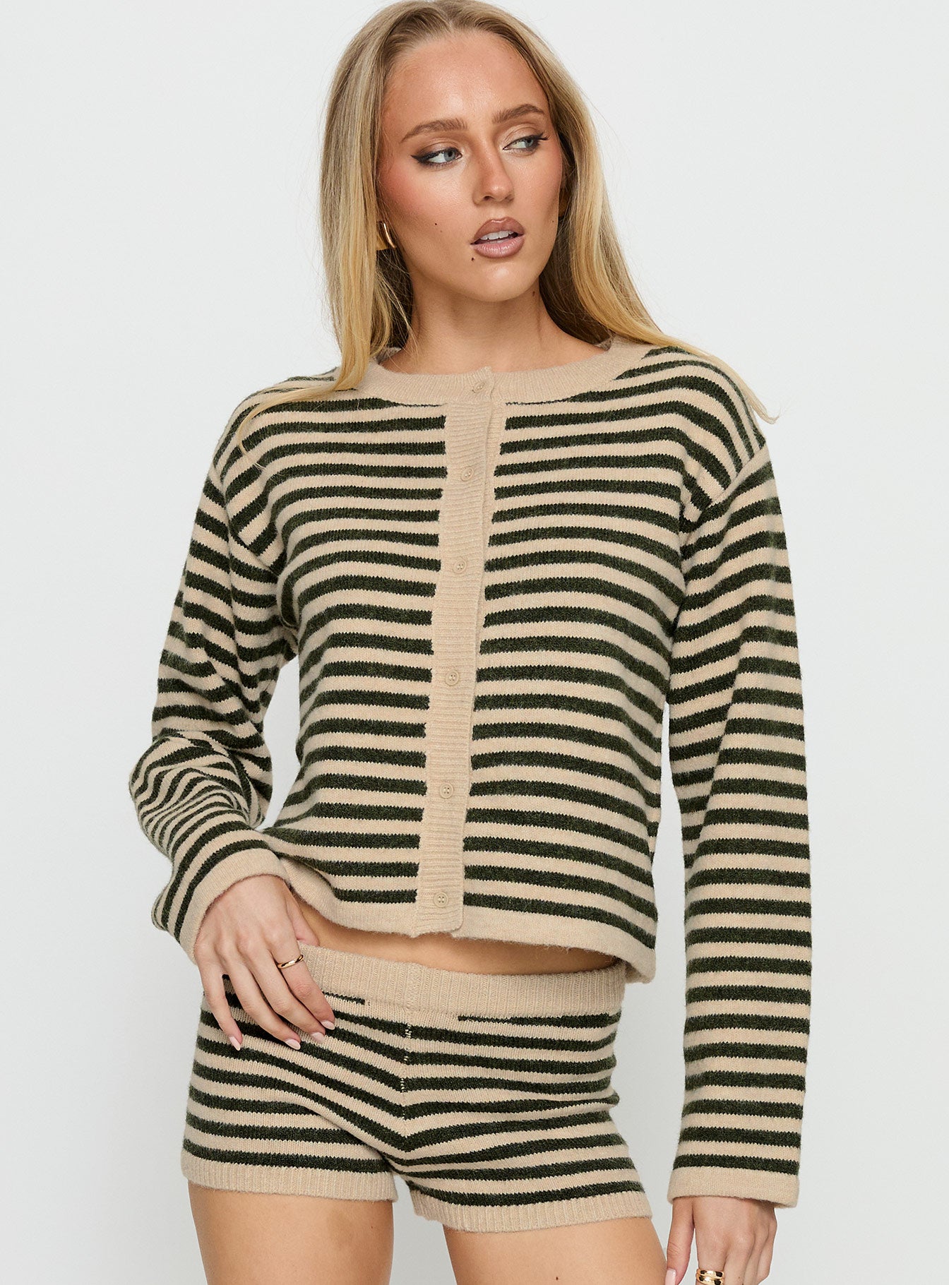 Alternative view of Kollens Knit Cardigan Beige Multi