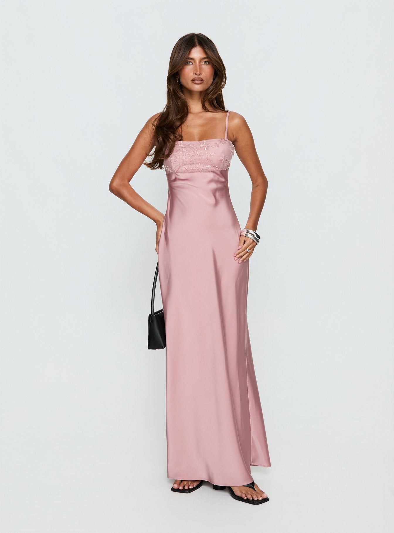 Alternative view of Engracia Sequin Maxi Dress Pink