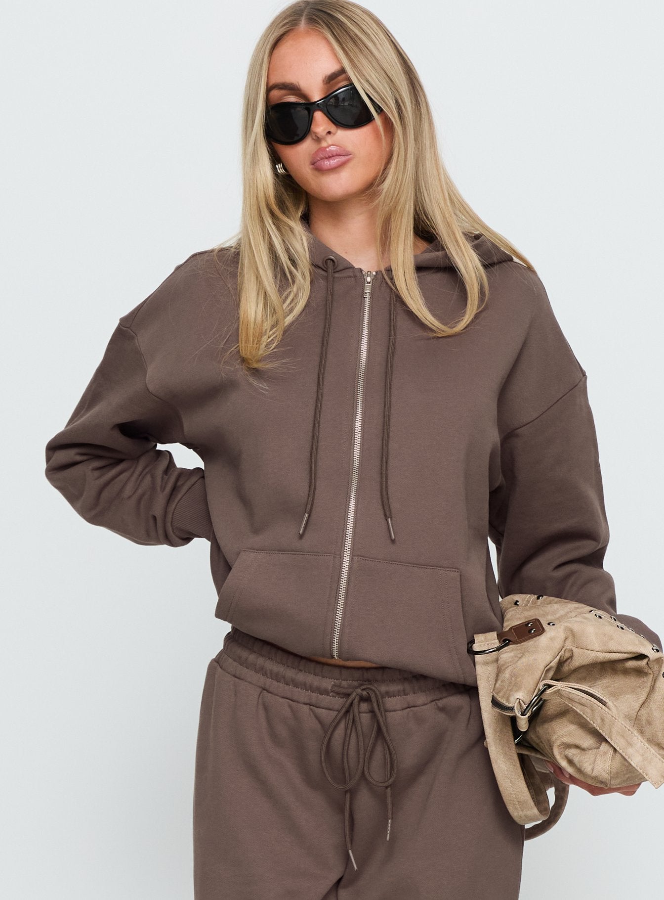 Alternative view of All Day Oversized Hoodie Mocha