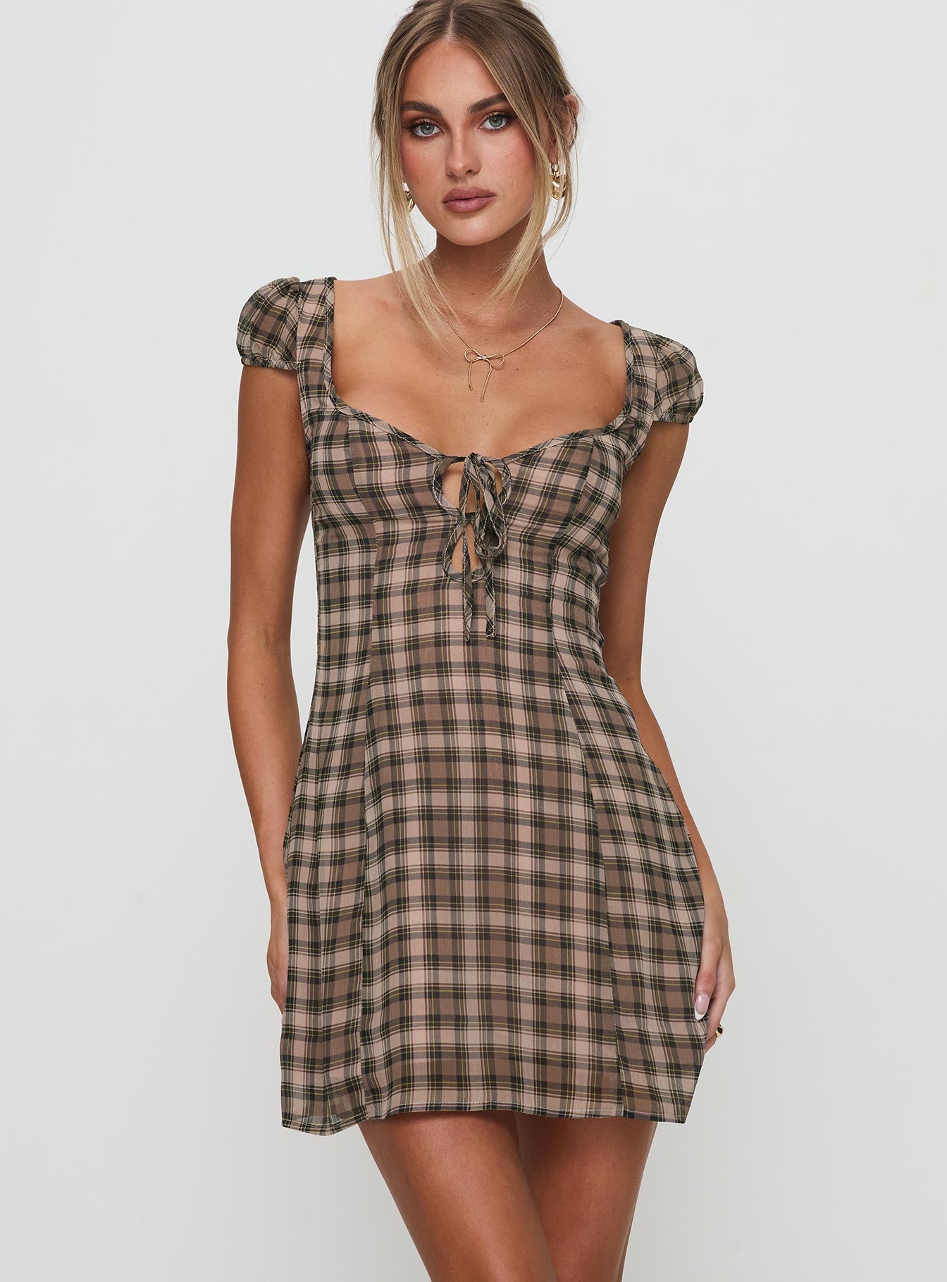 Alternative view of Alora Mini Dress Check Multi