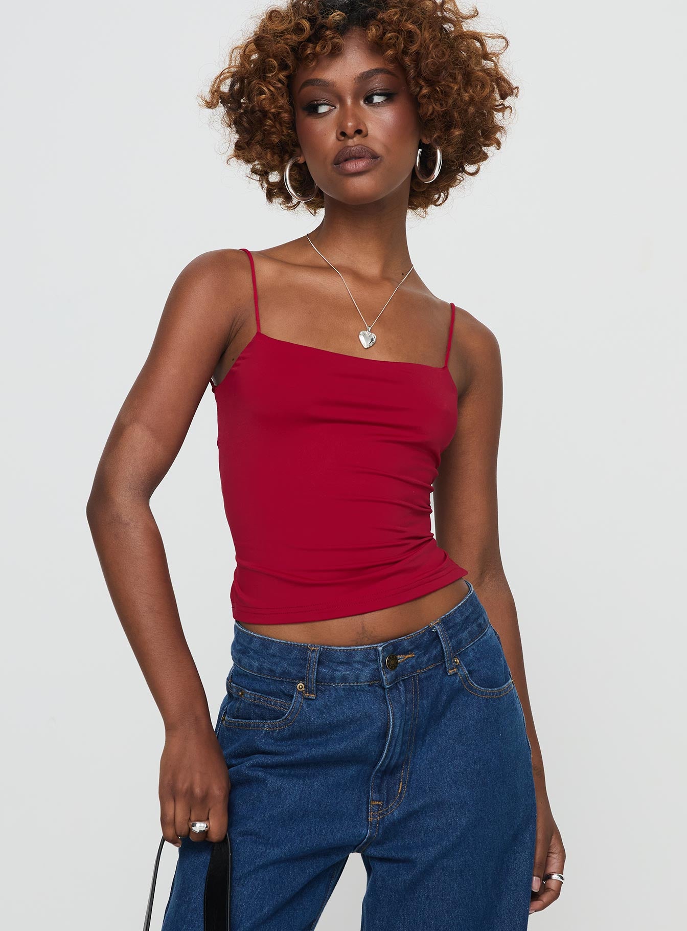 Alternative view of Elissa Top Red