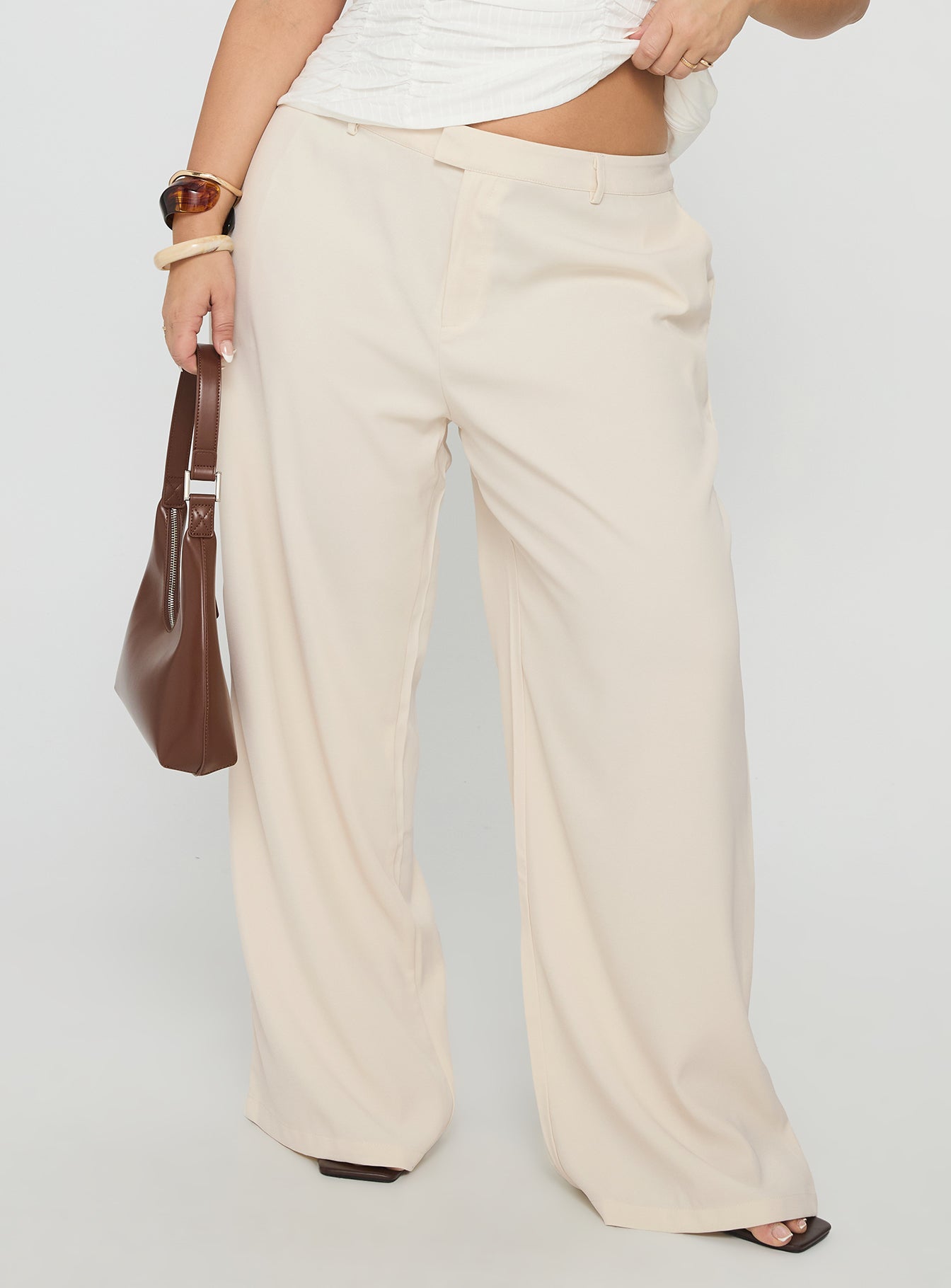 Alternative view of Irresistible Wide Leg Pant Cream Curve