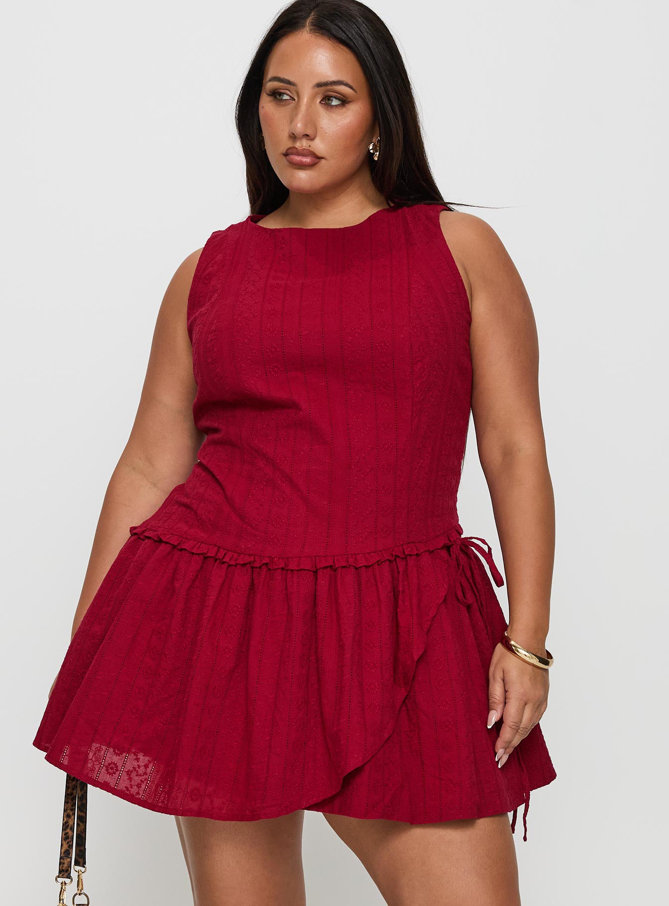 Alternative view of Cosie Mini Dress Red Curve