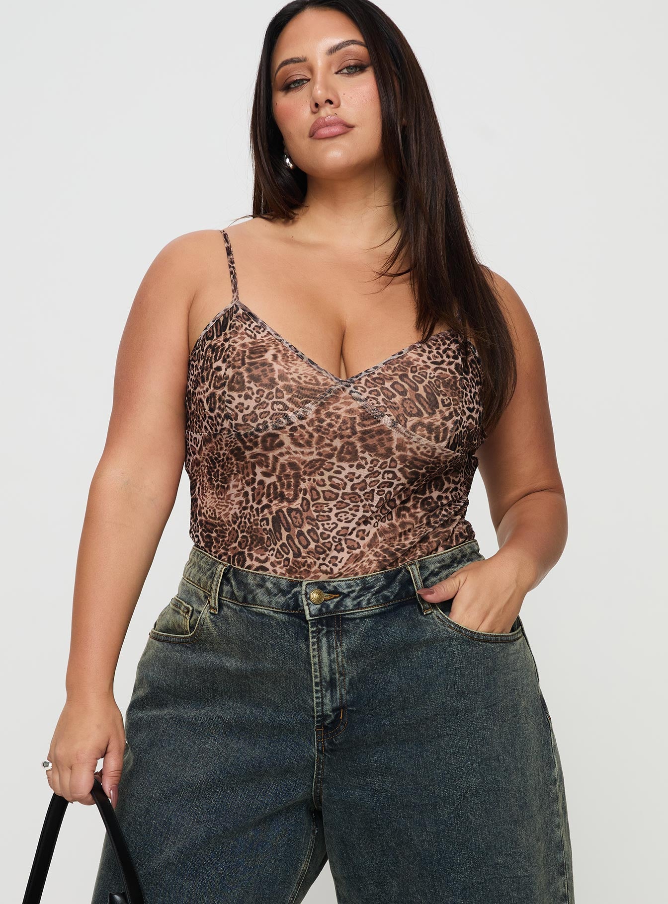 Alternative view of Elixia Bodysuit Leopard Curve