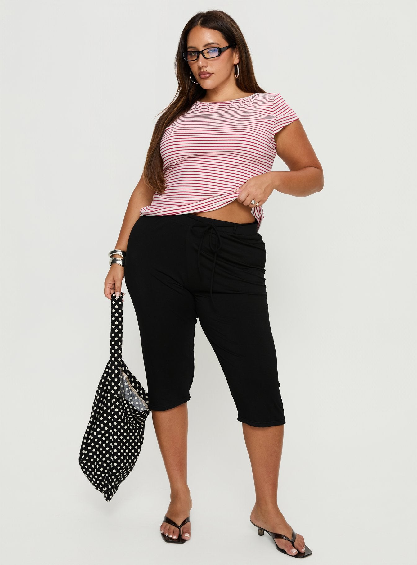 Alternative view of Cayte Capris Black Curve