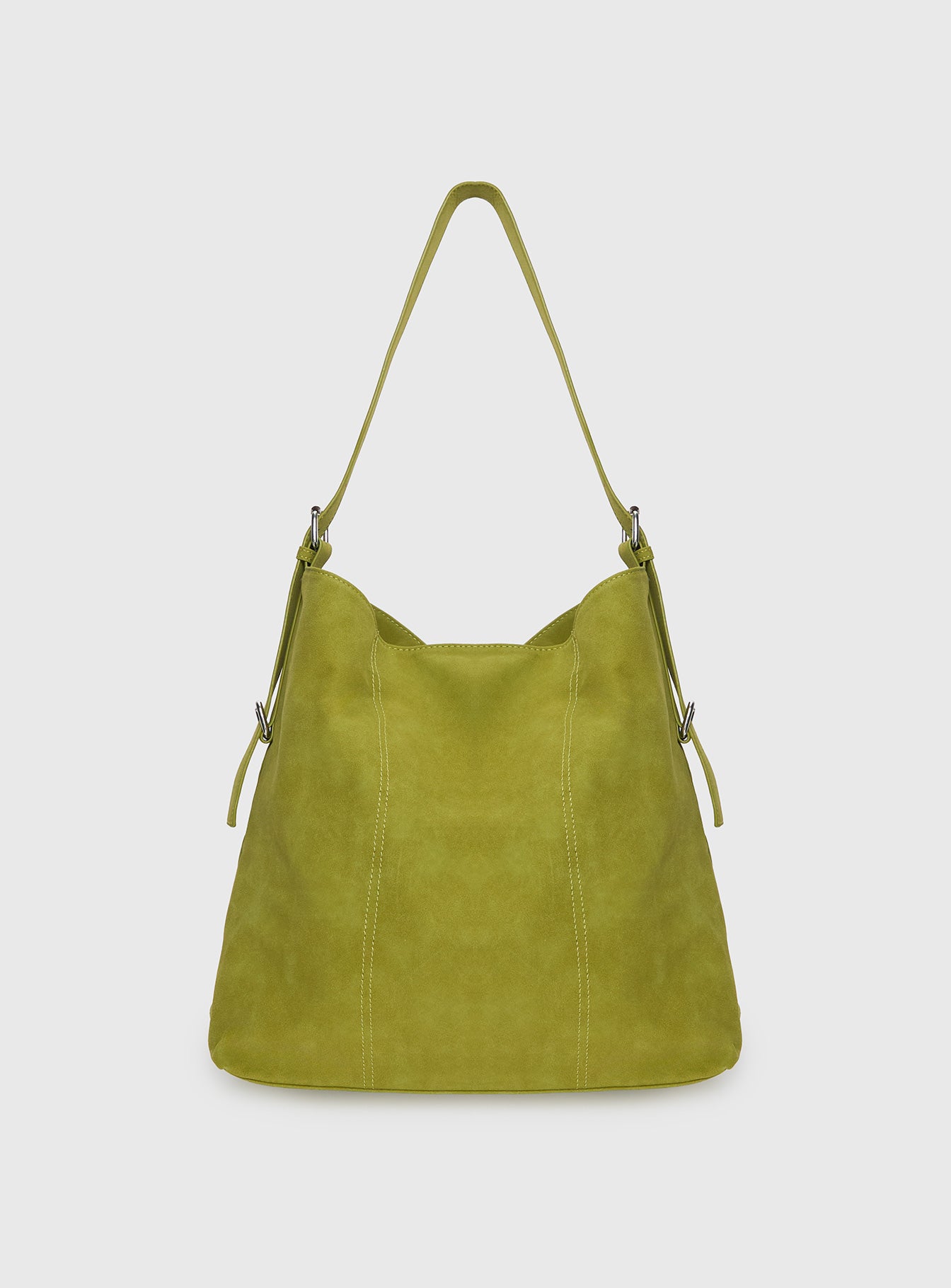 Alternative view of Bonus Points Faux Suede Shoulder Bag Green