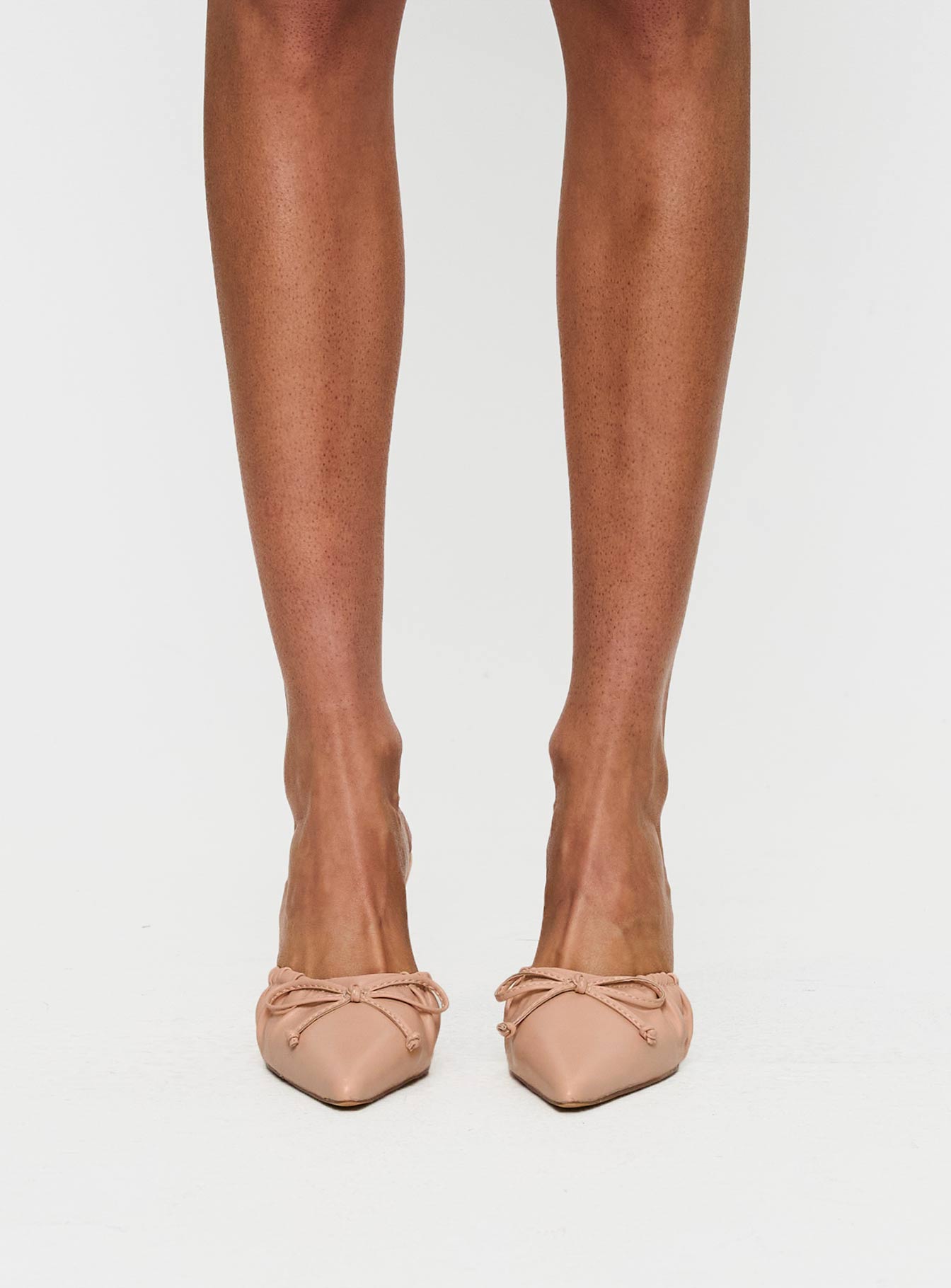 Alternative view of Get To You Pointed Toe Heels Beige