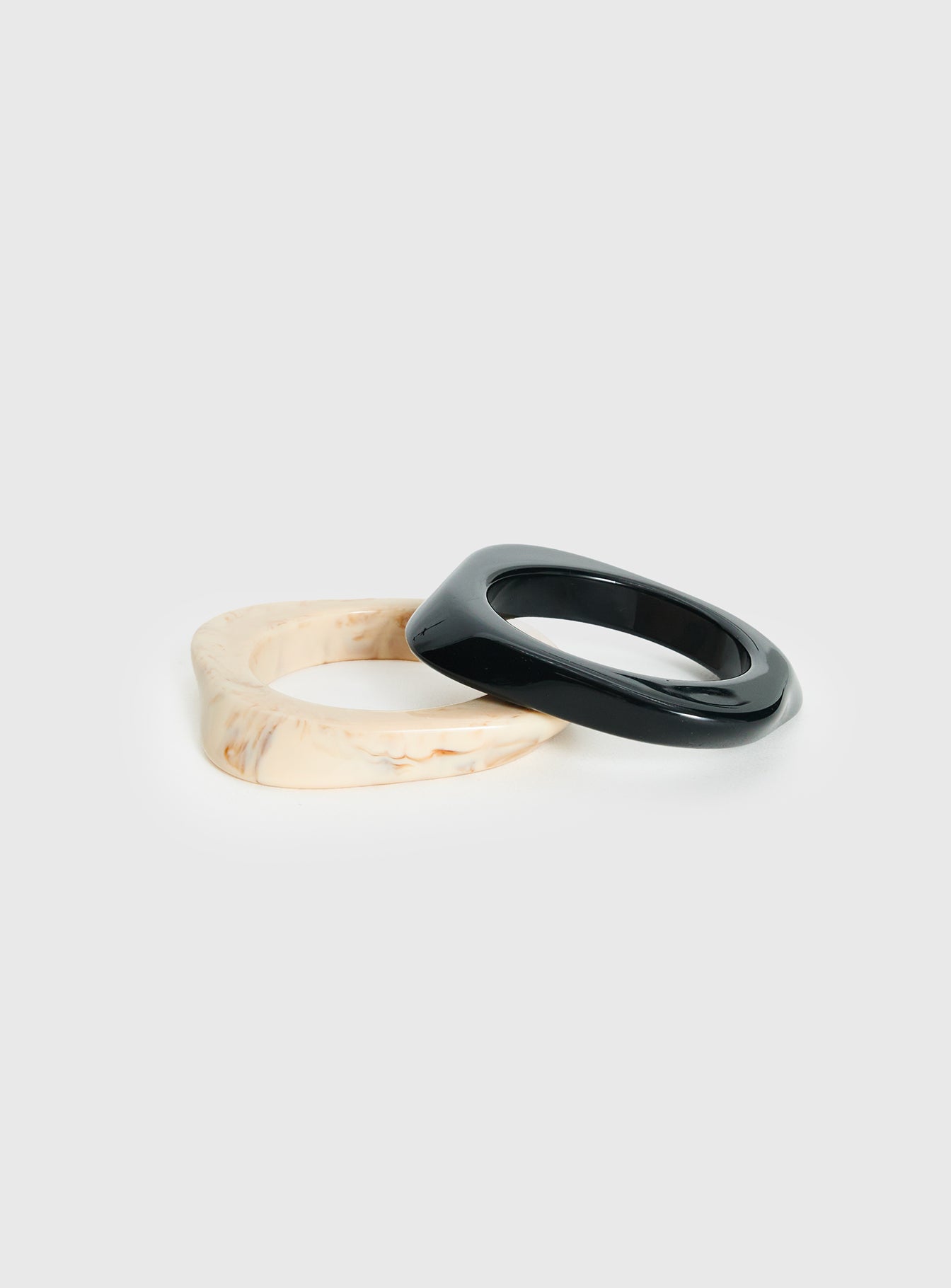 Alternative view of Jordann Resin Cuff Pack Black / Cream