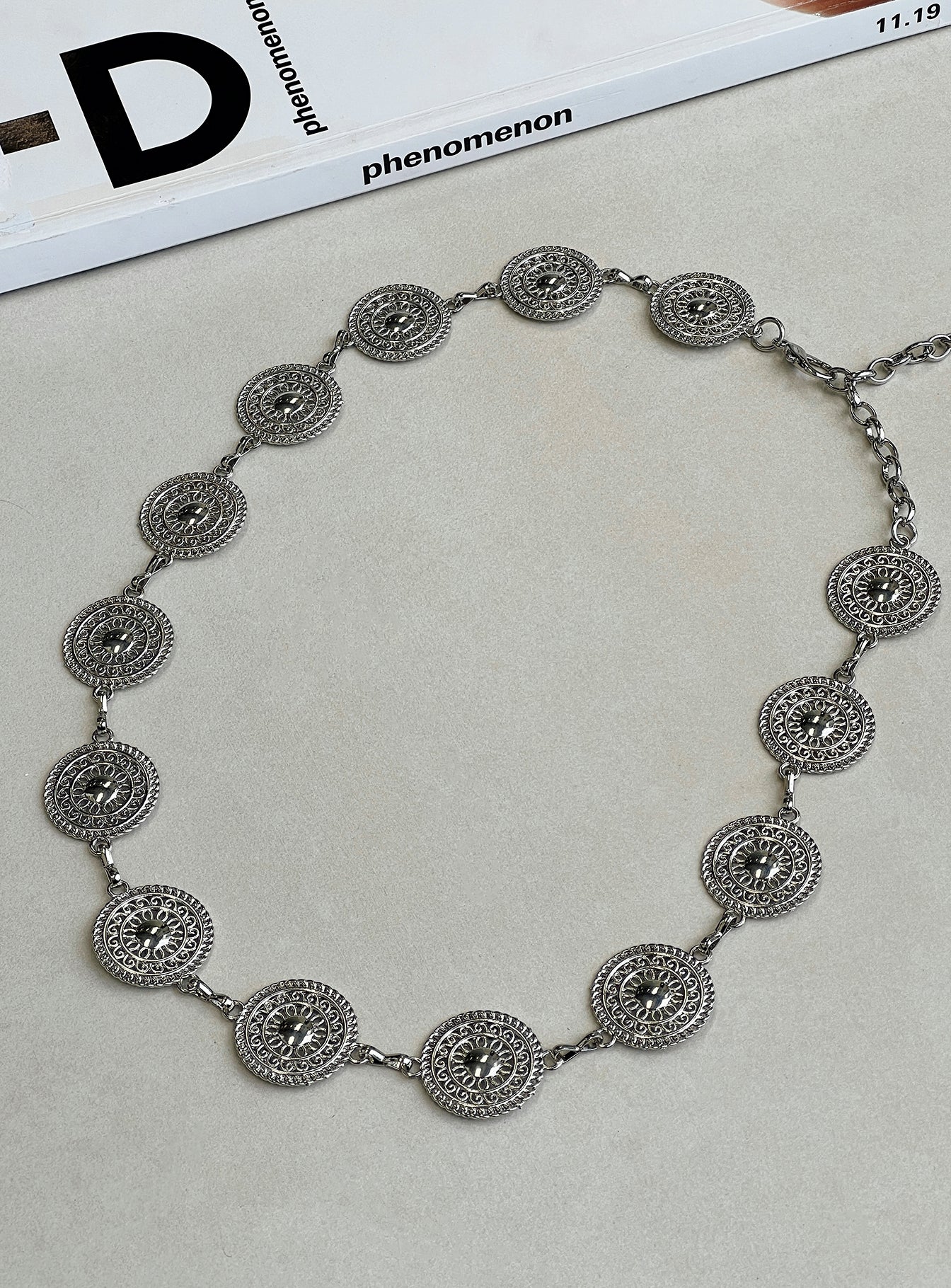 Alternative view of Laurz Chain Belt Silver