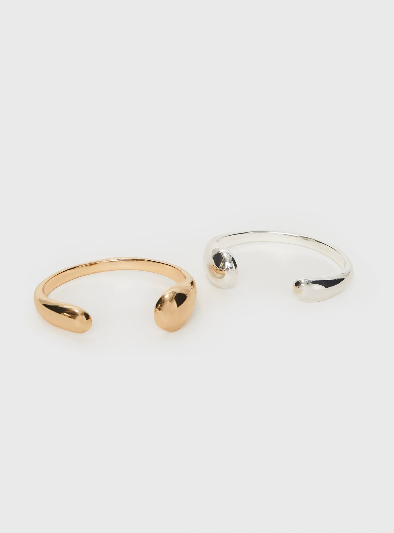 Alternative view of Chunky Mixed Metals Bracelet Pack Multi