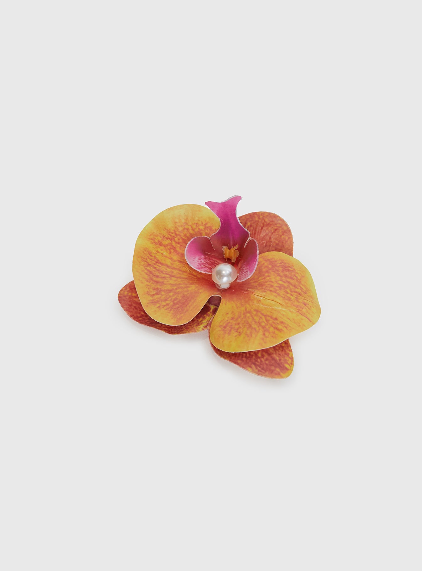 Alternative view of Azurah Flower Hair Clip Yellow