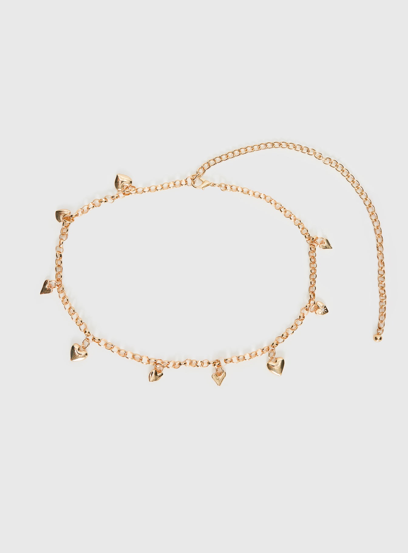 Alternative view of Forever Loved Heart Chain Belt Gold