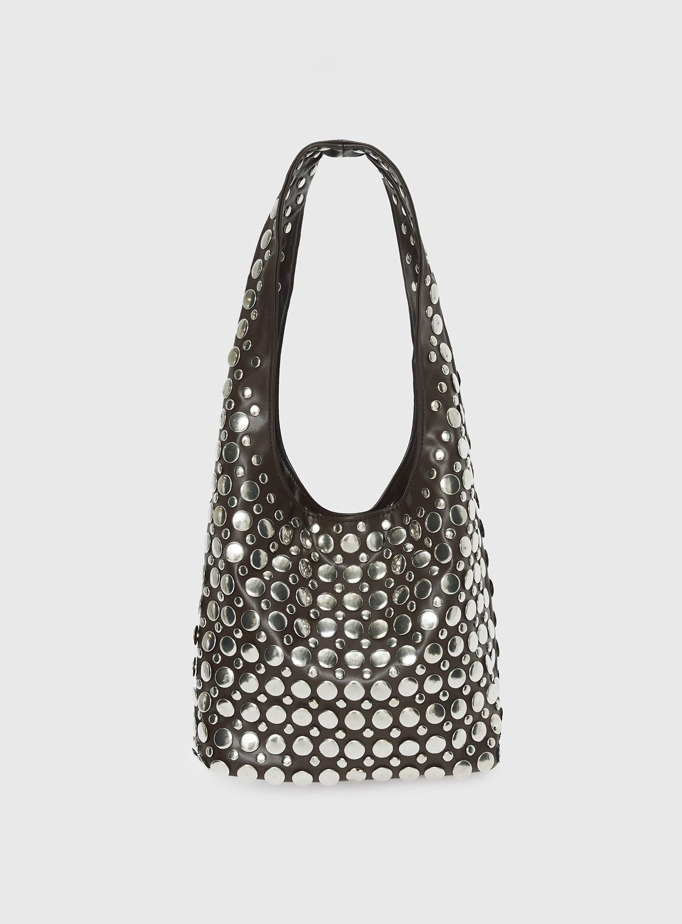 Alternative view of In The Crowd Shoulder Bag Brown / Silver