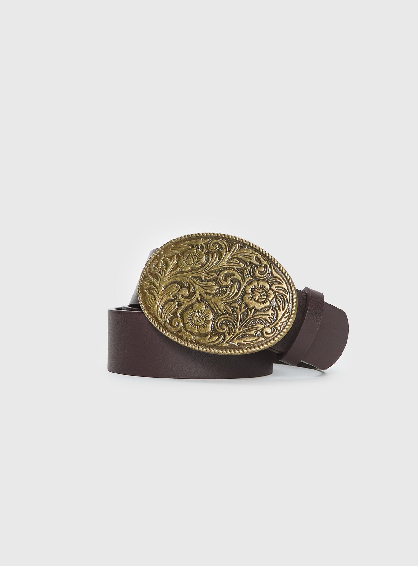 Alternative view of Independence Western Belt Brown / Gold