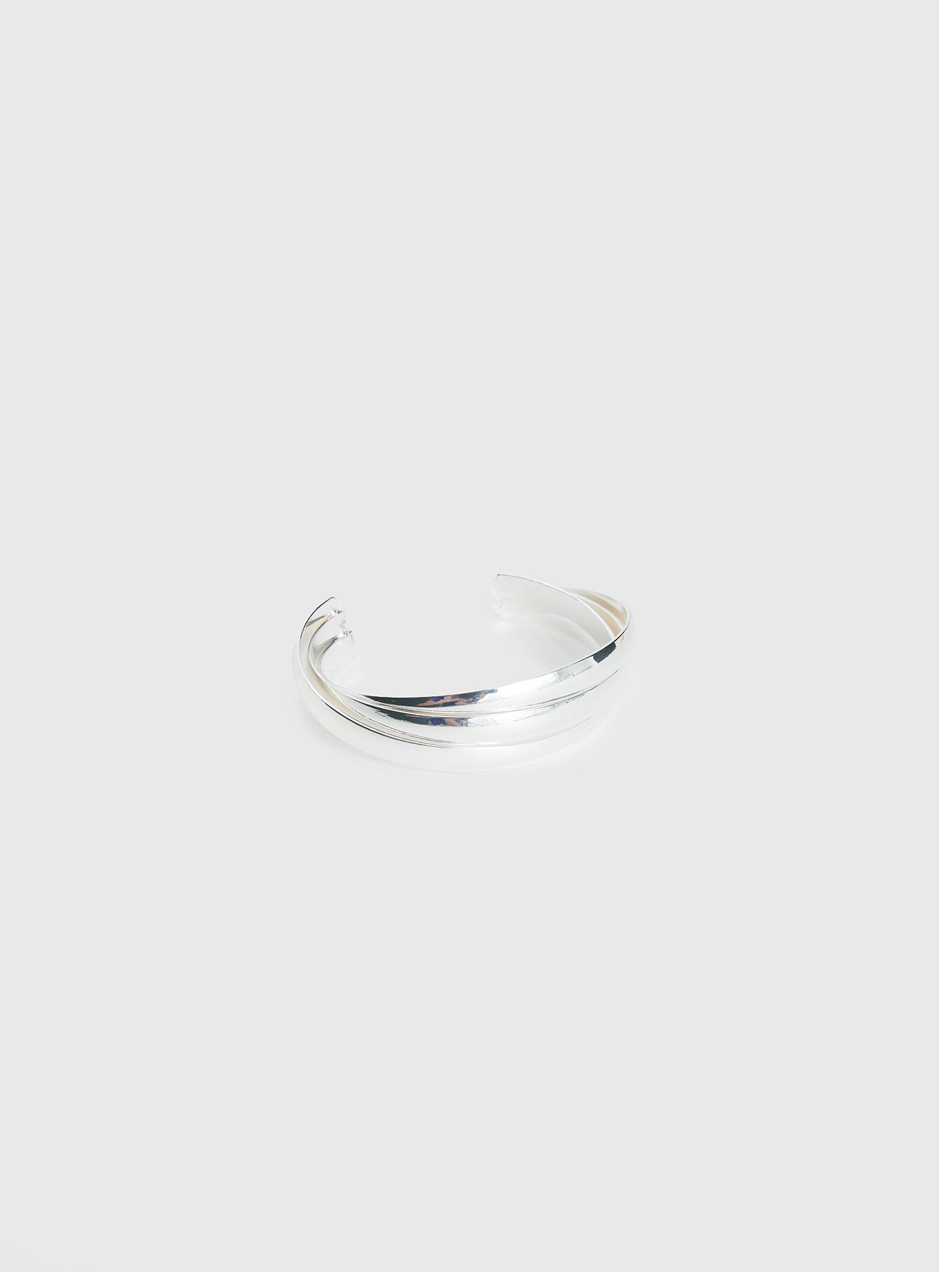 Alternative view of Affluent Layered Cuff Silver