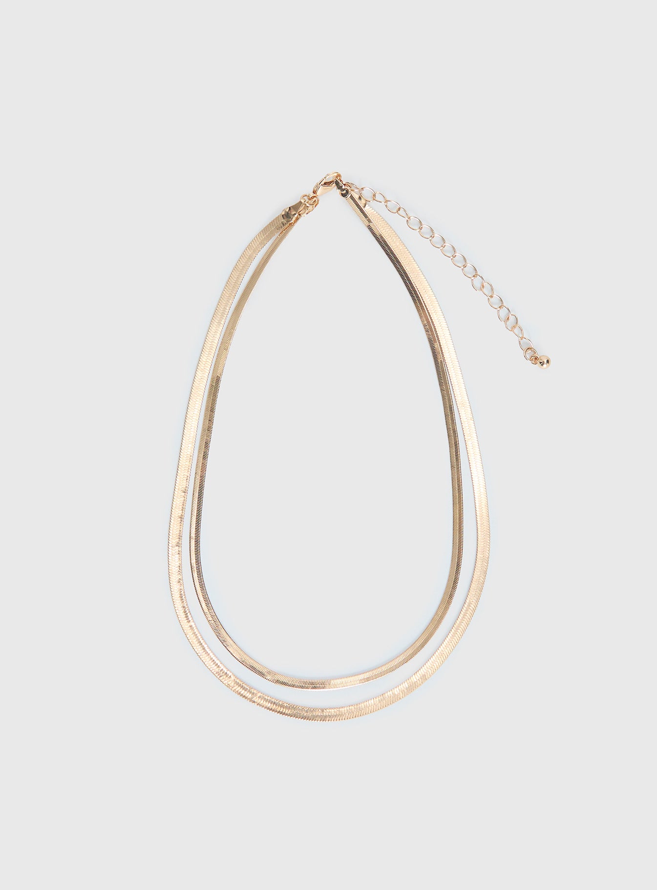 Alternative view of Follow Emotions Layered Necklace Gold
