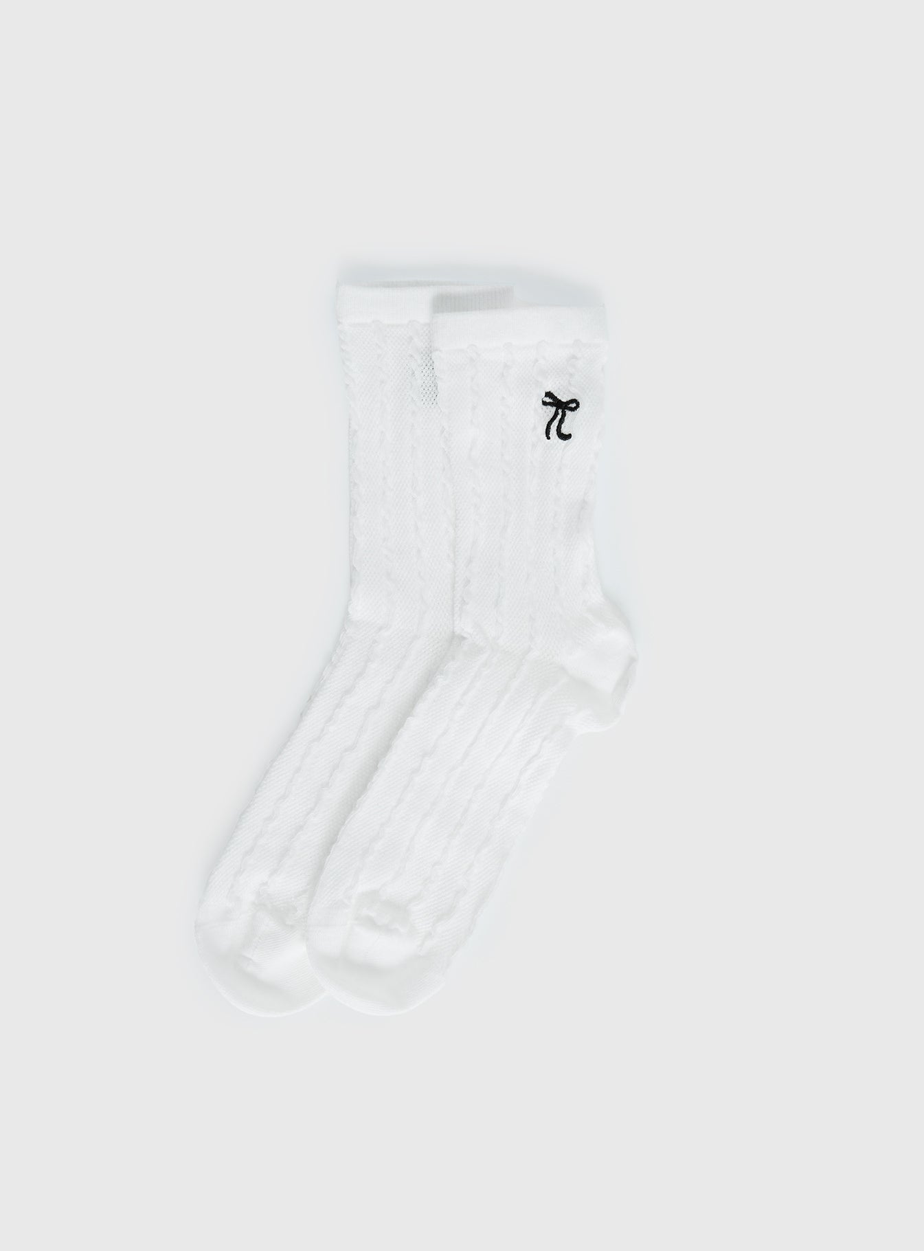 Alternative view of Introduction Cable Knit Socks Cream