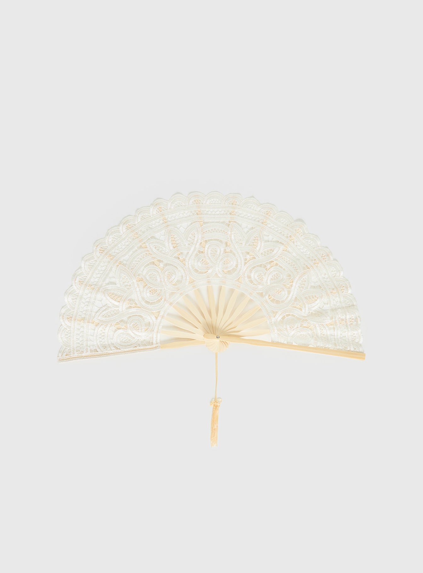 Alternative view of Bossa Nova Lace Fan Beige
