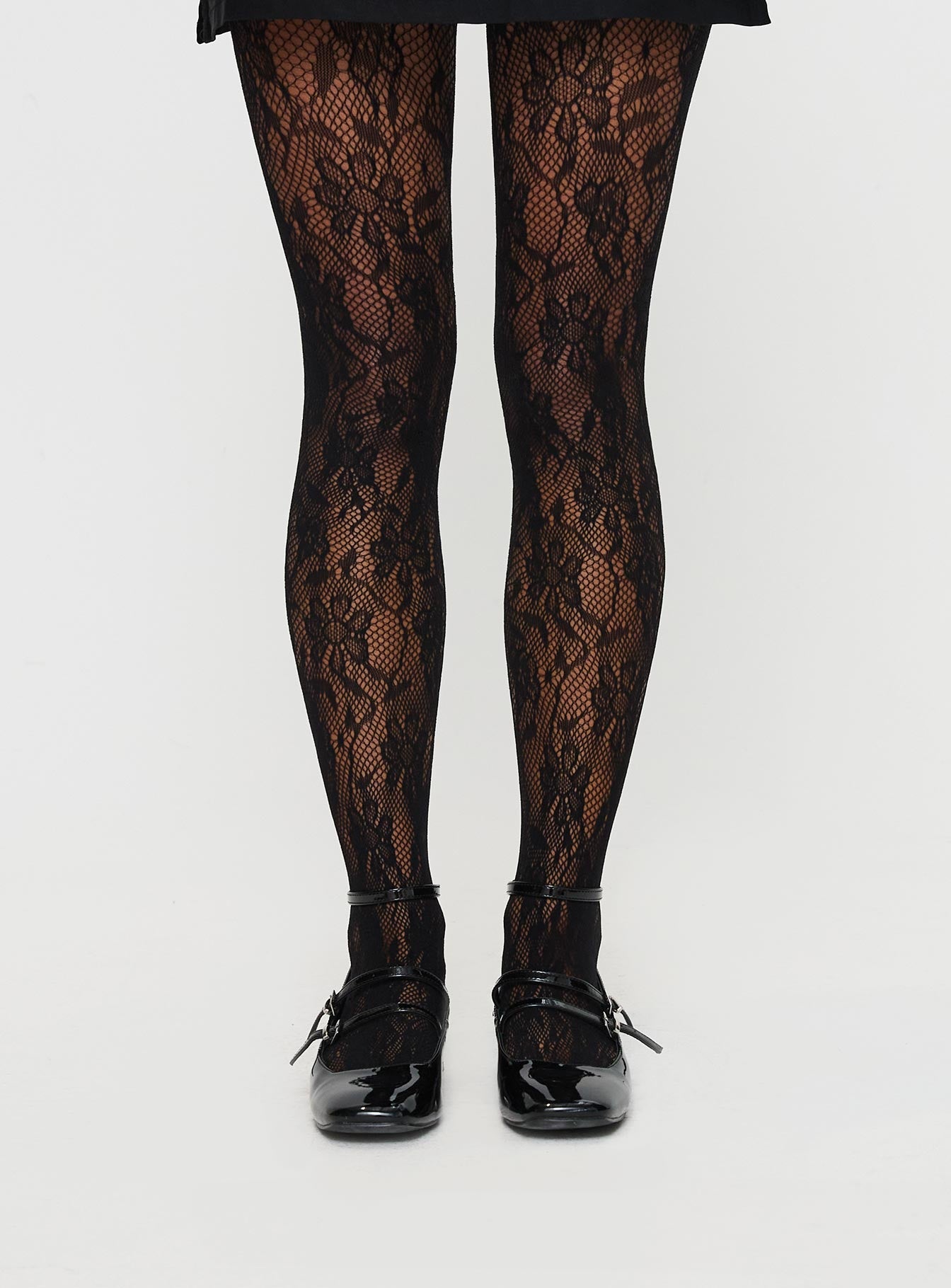 Alternative view of Fior Lace Stockings Black