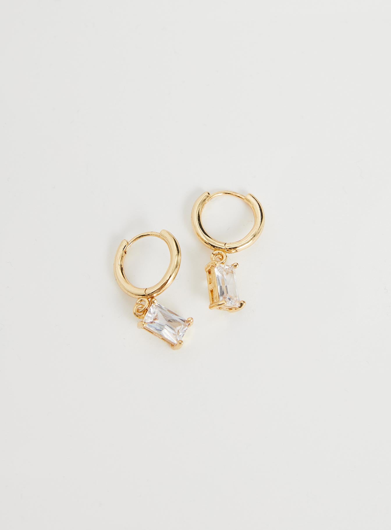 Alternative view of Carlington Gold Plated Teardrop Earrings Gold
